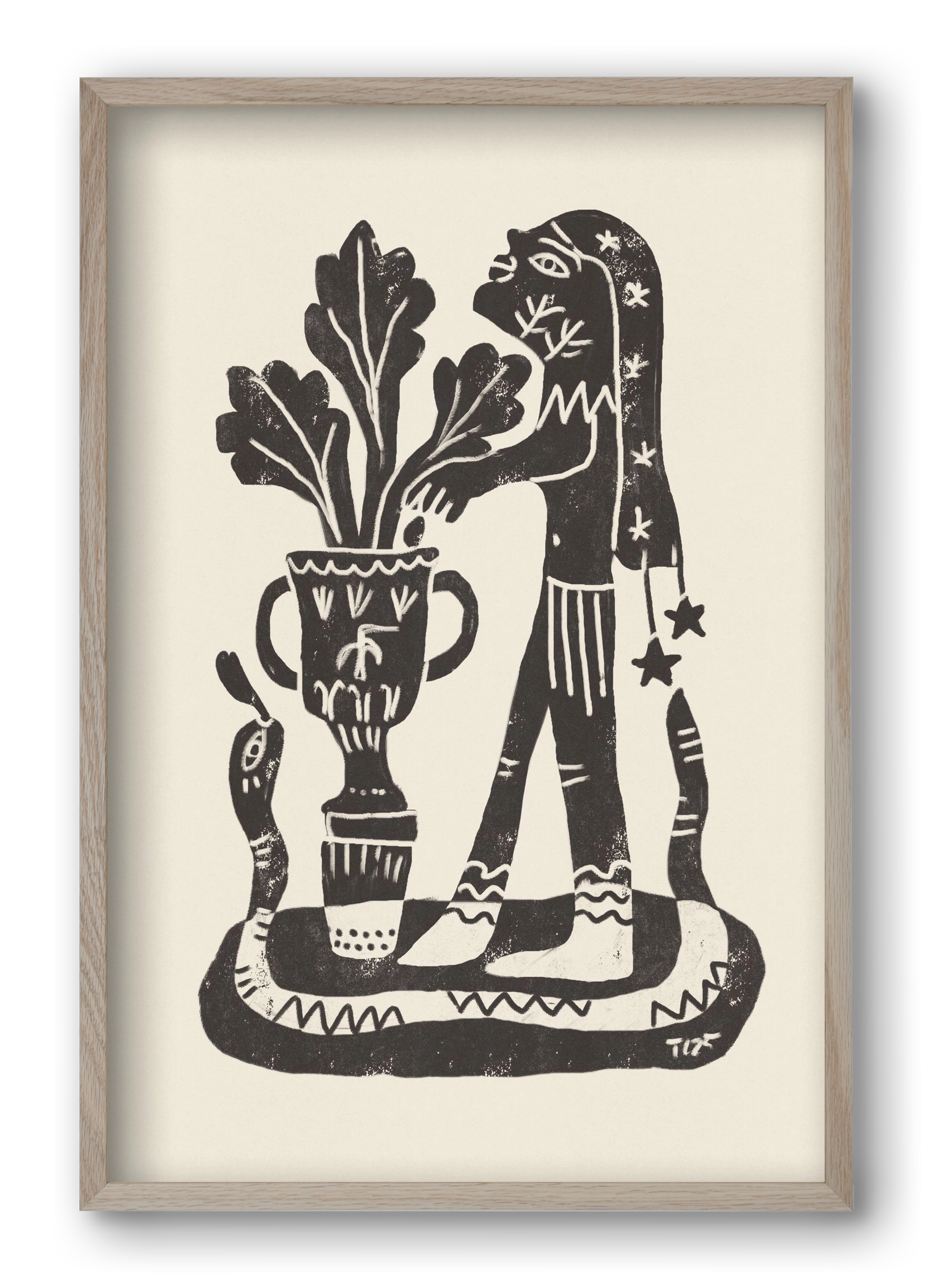 Planting Future Seeds, 40x60 cm (40x60 cm), Tölgy keret