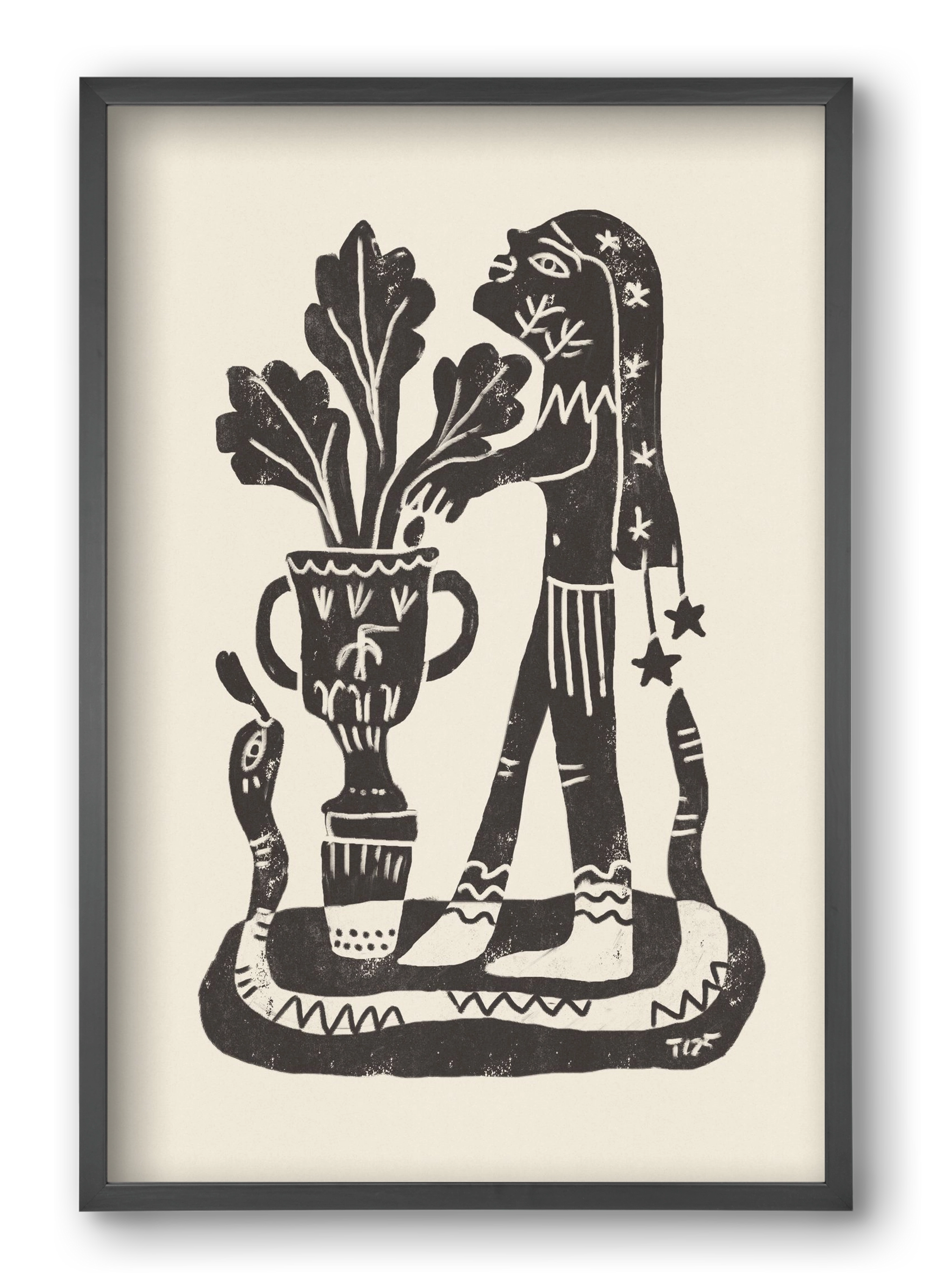 Planting Future Seeds, 40x60 cm (40x60 cm), Fekete keret