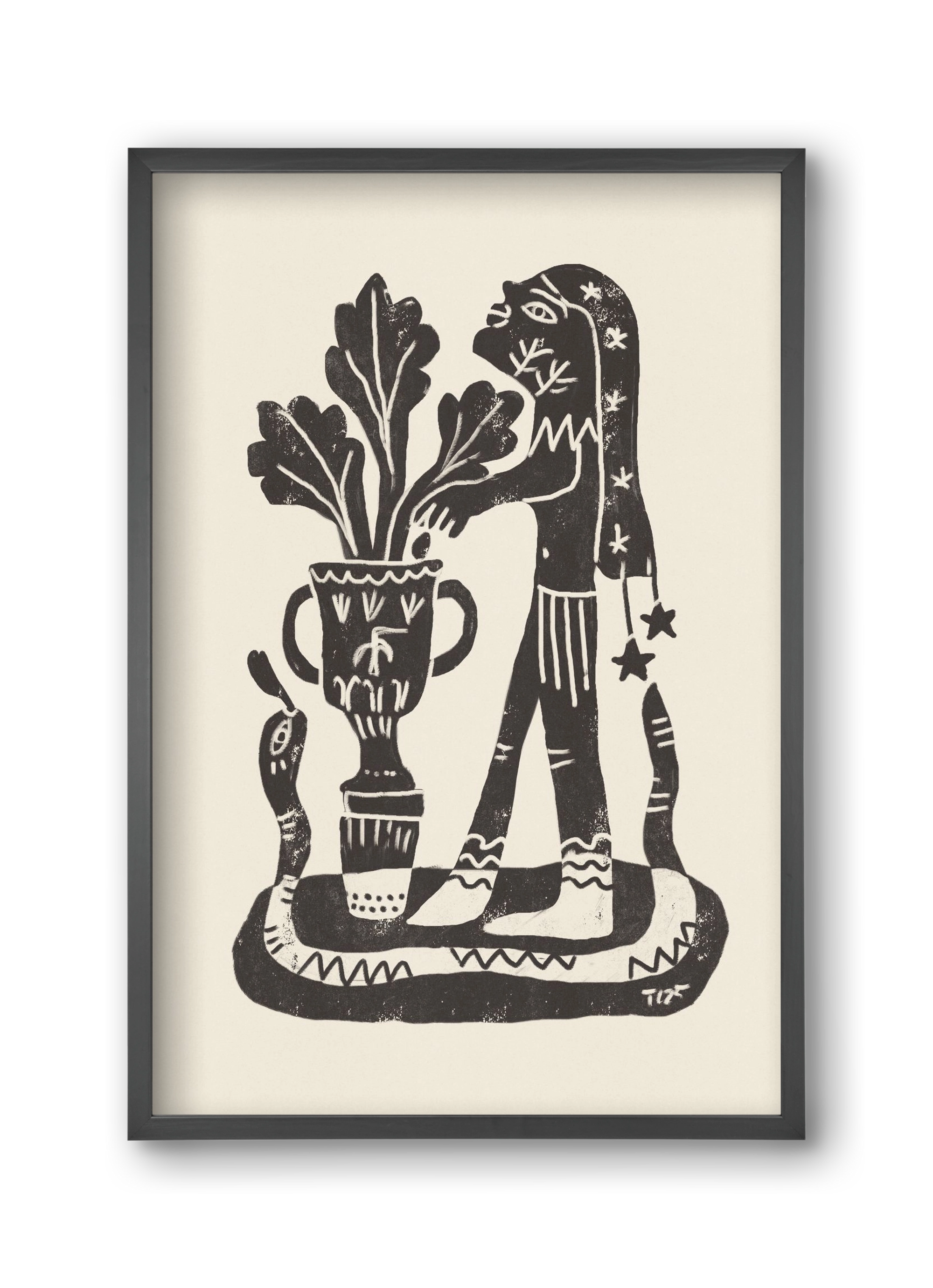 Planting Future Seeds, 30x45 cm (30x45 cm), Fekete keret