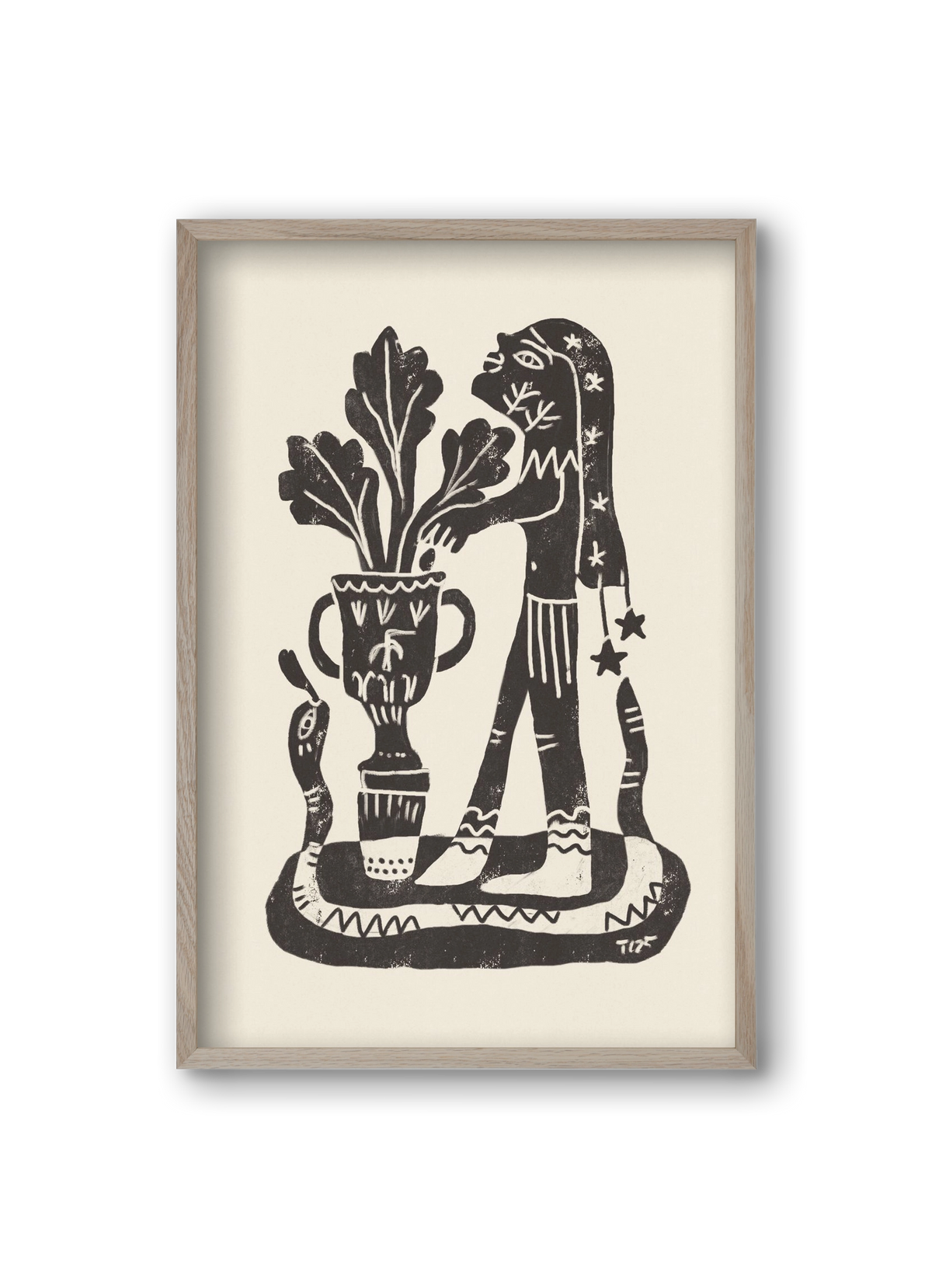 Planting Future Seeds, 20x30 cm (20x30 cm), Tölgy keret