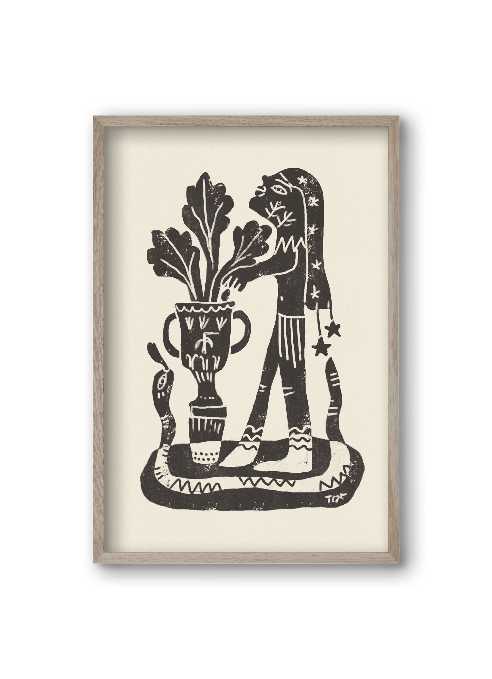 Planting Future Seeds, 20x30 cm (20x30 cm), Tölgy keret