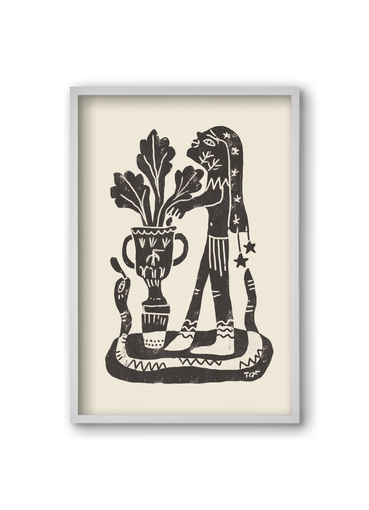 Planting Future Seeds, 20x30 cm (20x30 cm), Fehér keret