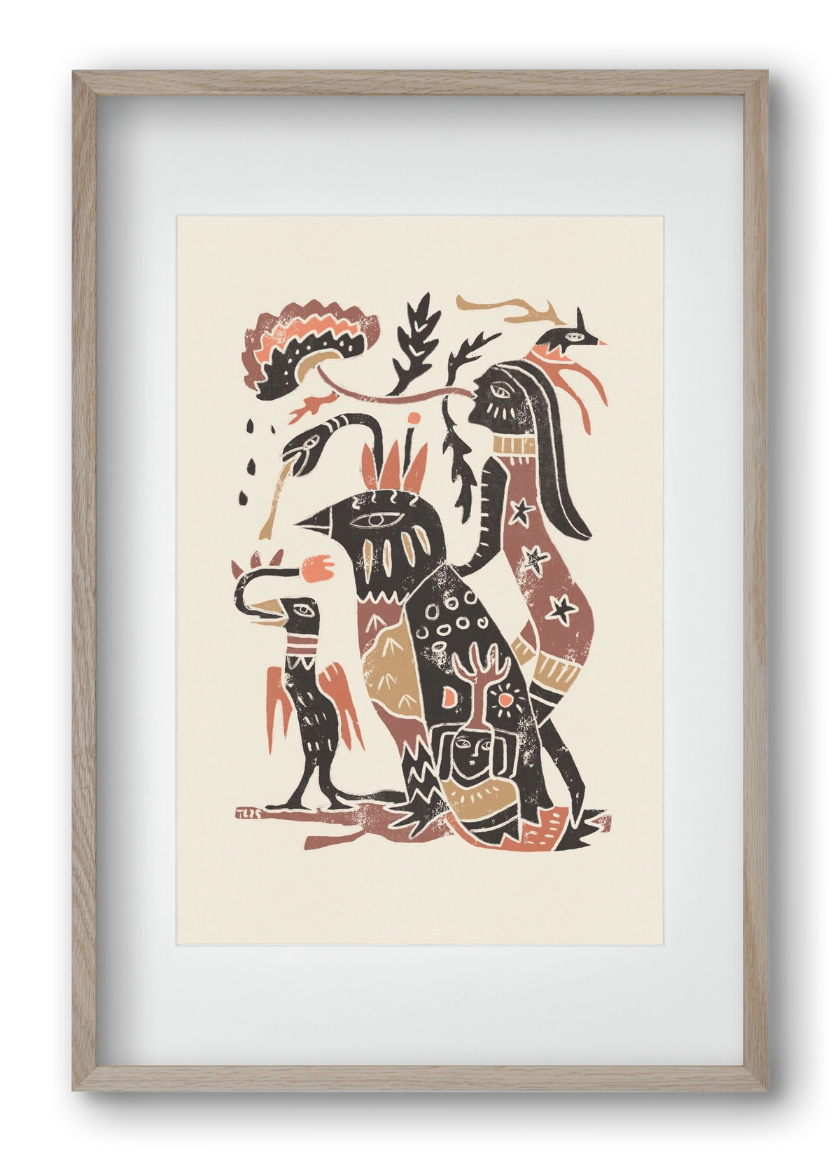 Autumn Arrives, 40x60 cm (30x45 cm), Tölgy keret, paszpartuval