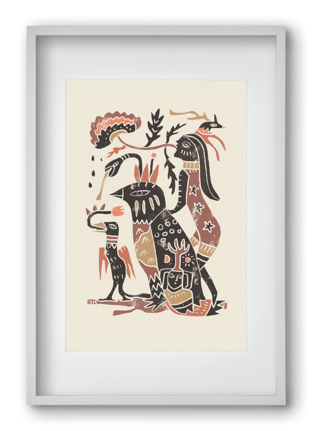 Autumn Arrives, 40x60 cm (30x45 cm), Fehér keret, paszpartuval