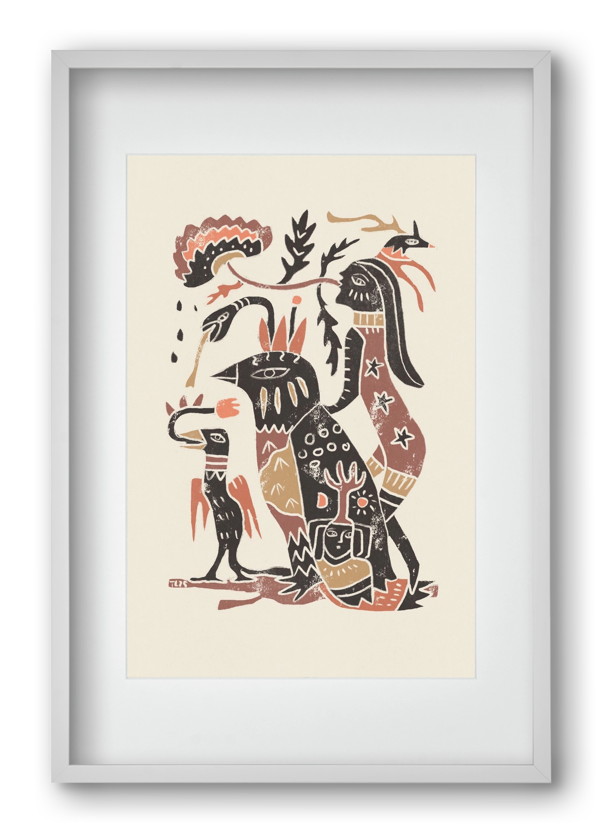 Autumn Arrives, 40x60 cm (30x45 cm), Fehér keret, paszpartuval