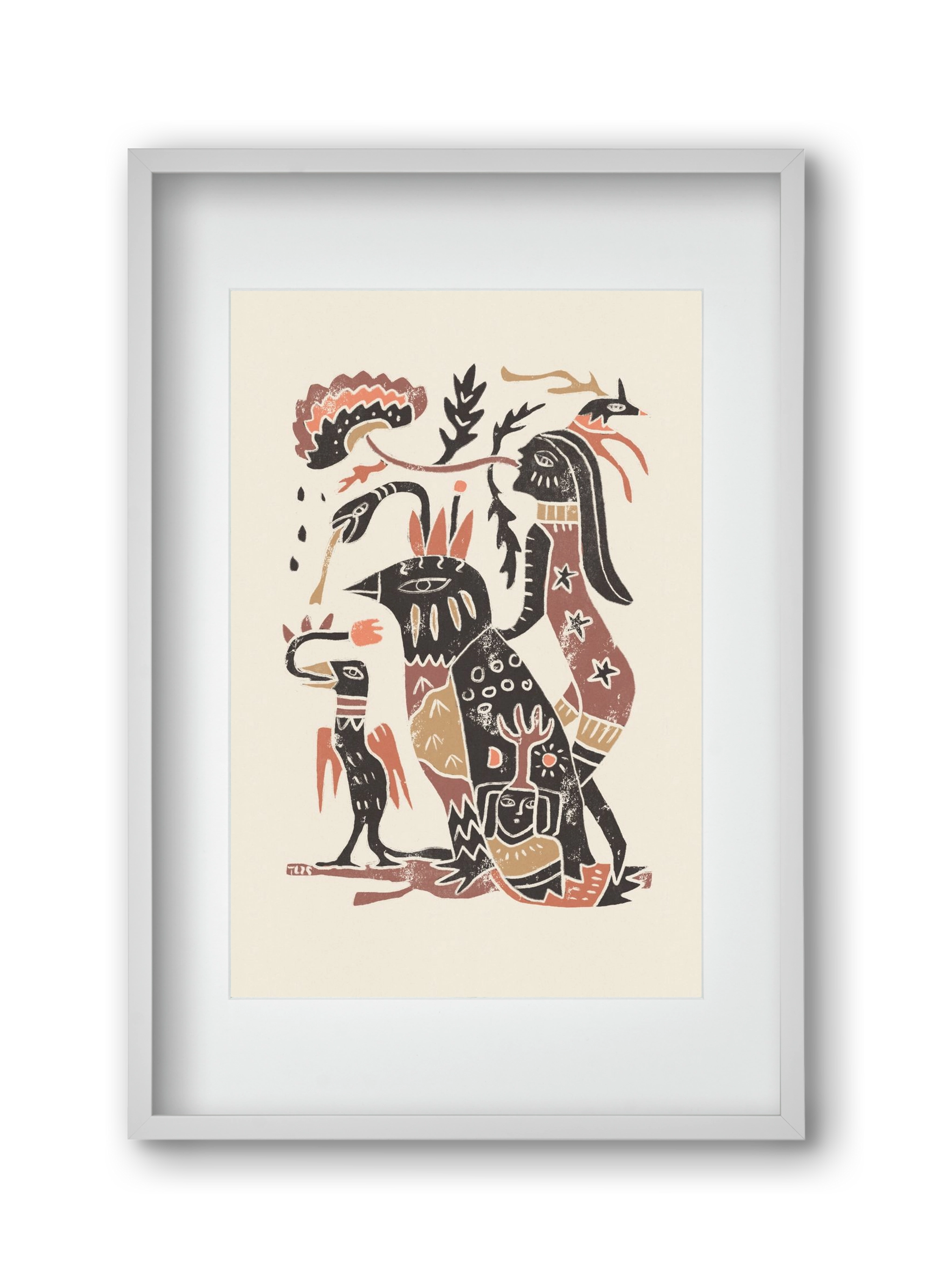 Autumn Arrives, 30x45 cm (20x30 cm), Fehér keret, paszpartuval