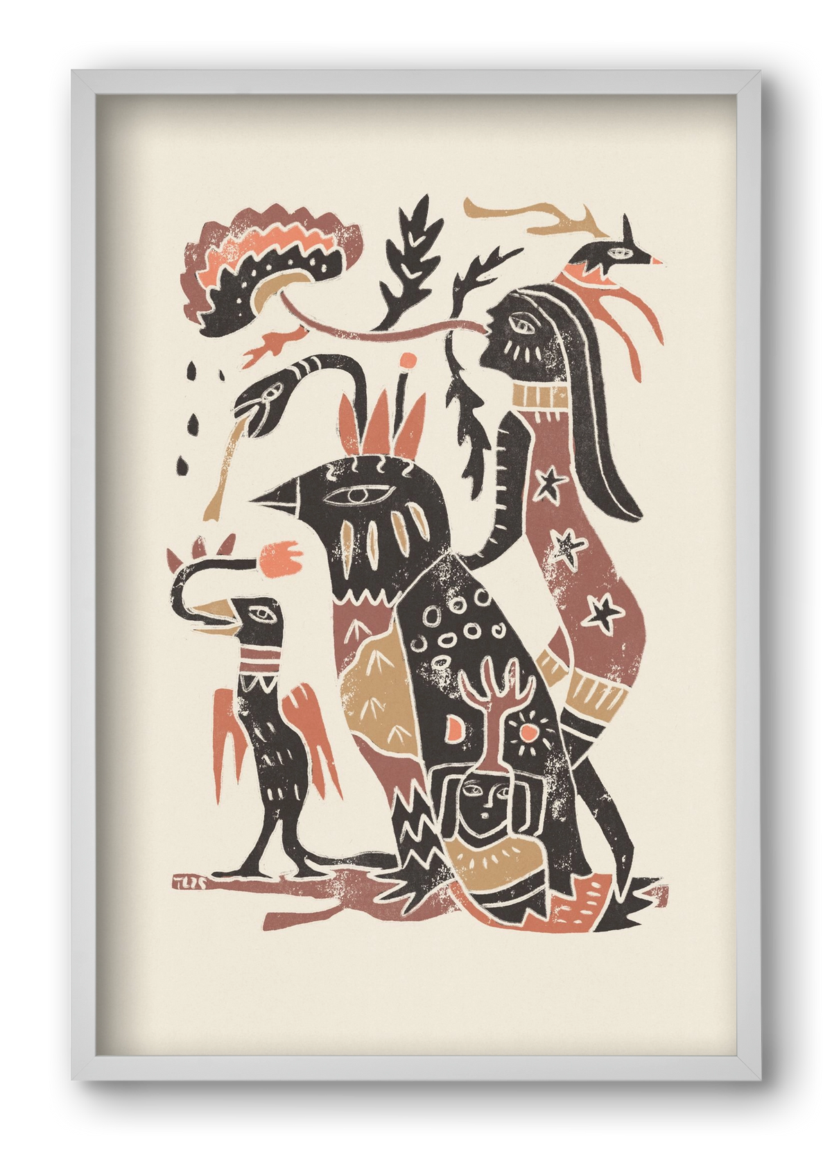 Autumn Arrives, 40x60 cm (40x60 cm), Fehér keret