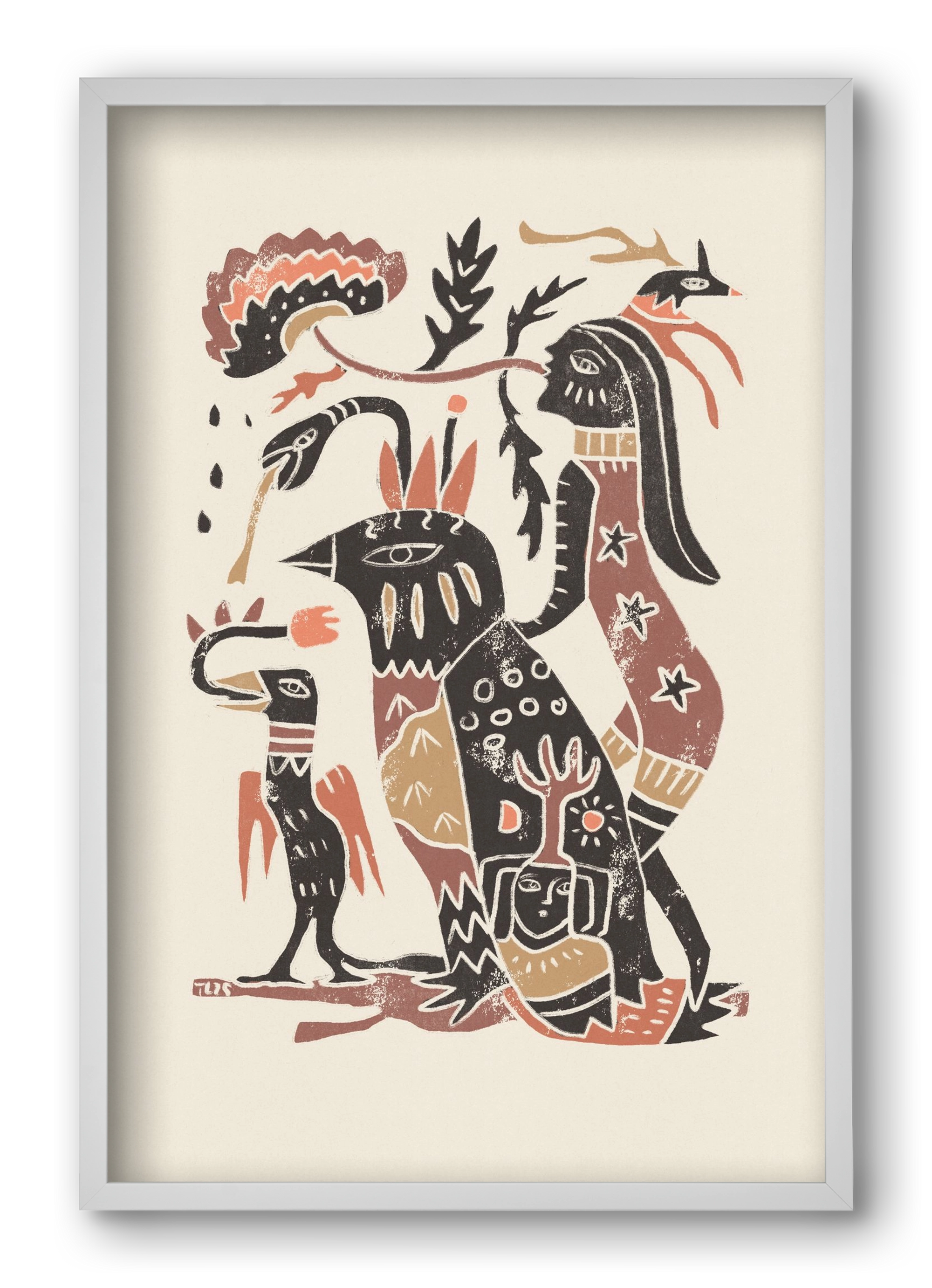 Autumn Arrives, 40x60 cm (40x60 cm), Fehér keret