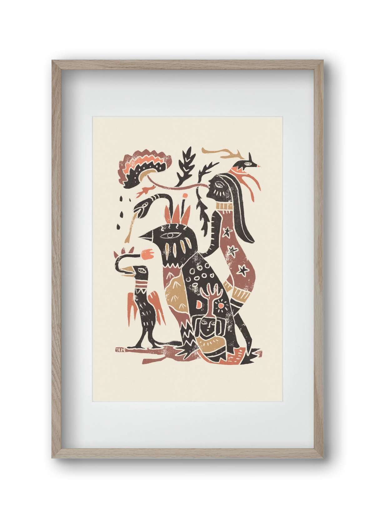 Autumn Arrives, 30x45 cm (20x30 cm), Tölgy keret, paszpartuval