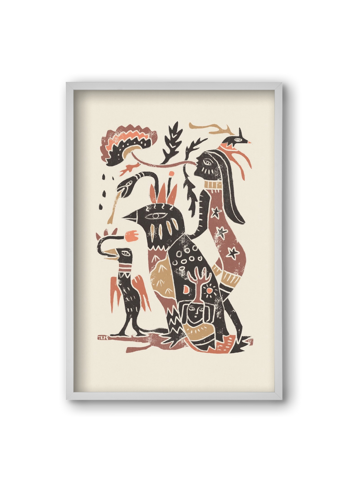 Autumn Arrives, 20x30 cm (20x30 cm), Fehér keret