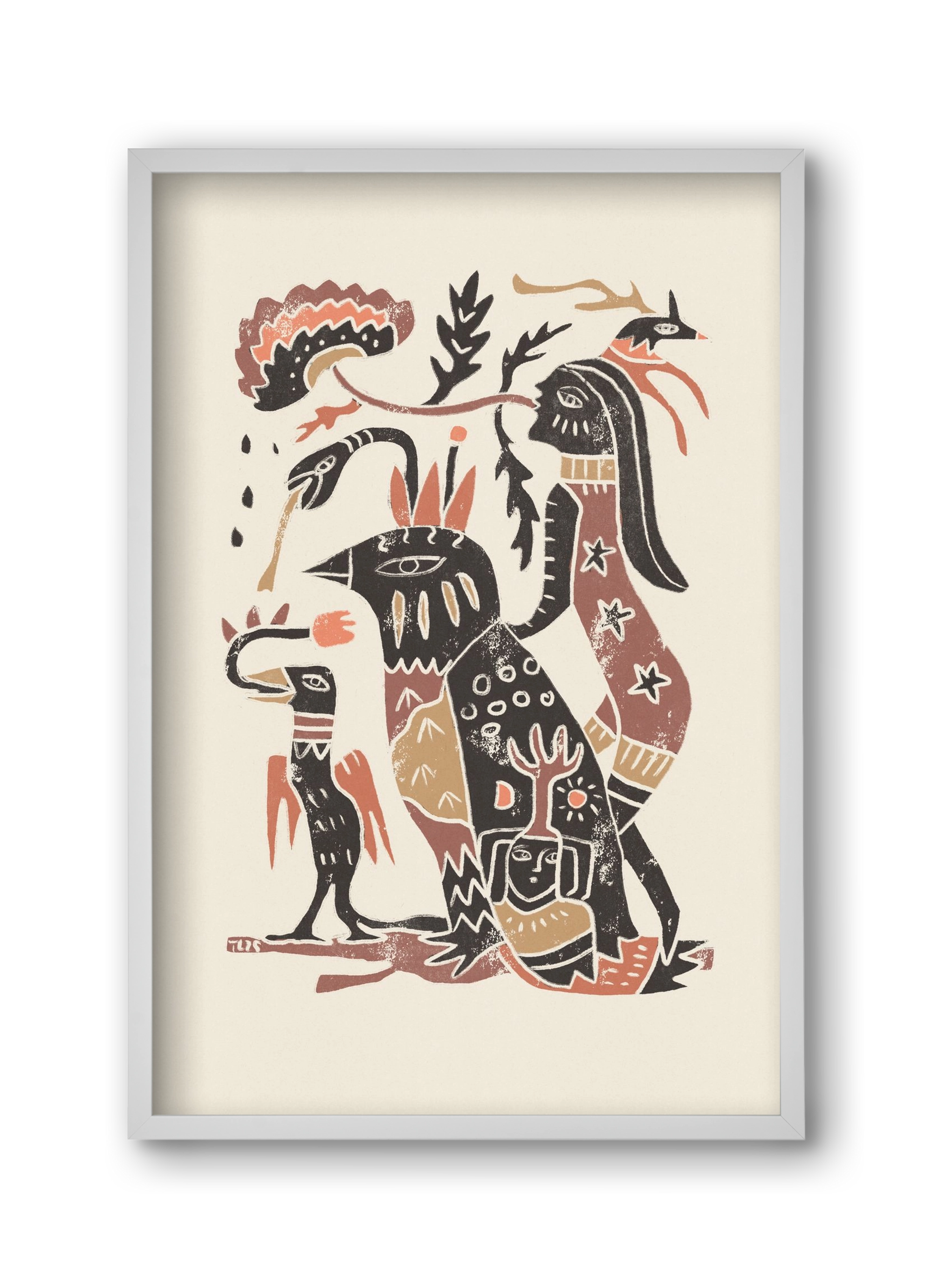 Autumn Arrives, 30x45 cm (30x45 cm), Fehér keret