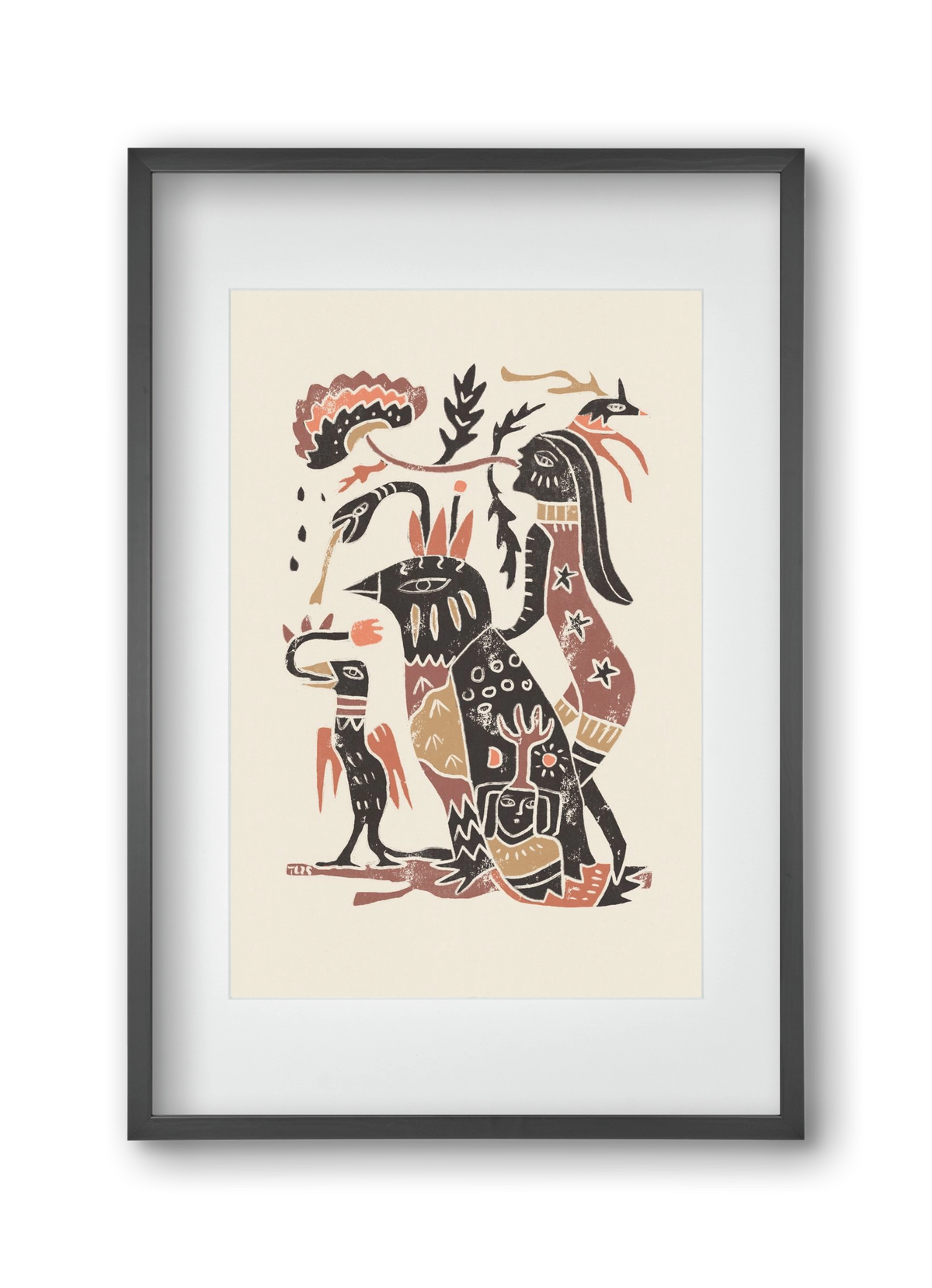 Autumn Arrives, 30x45 cm (20x30 cm), Fekete keret, paszpartuval