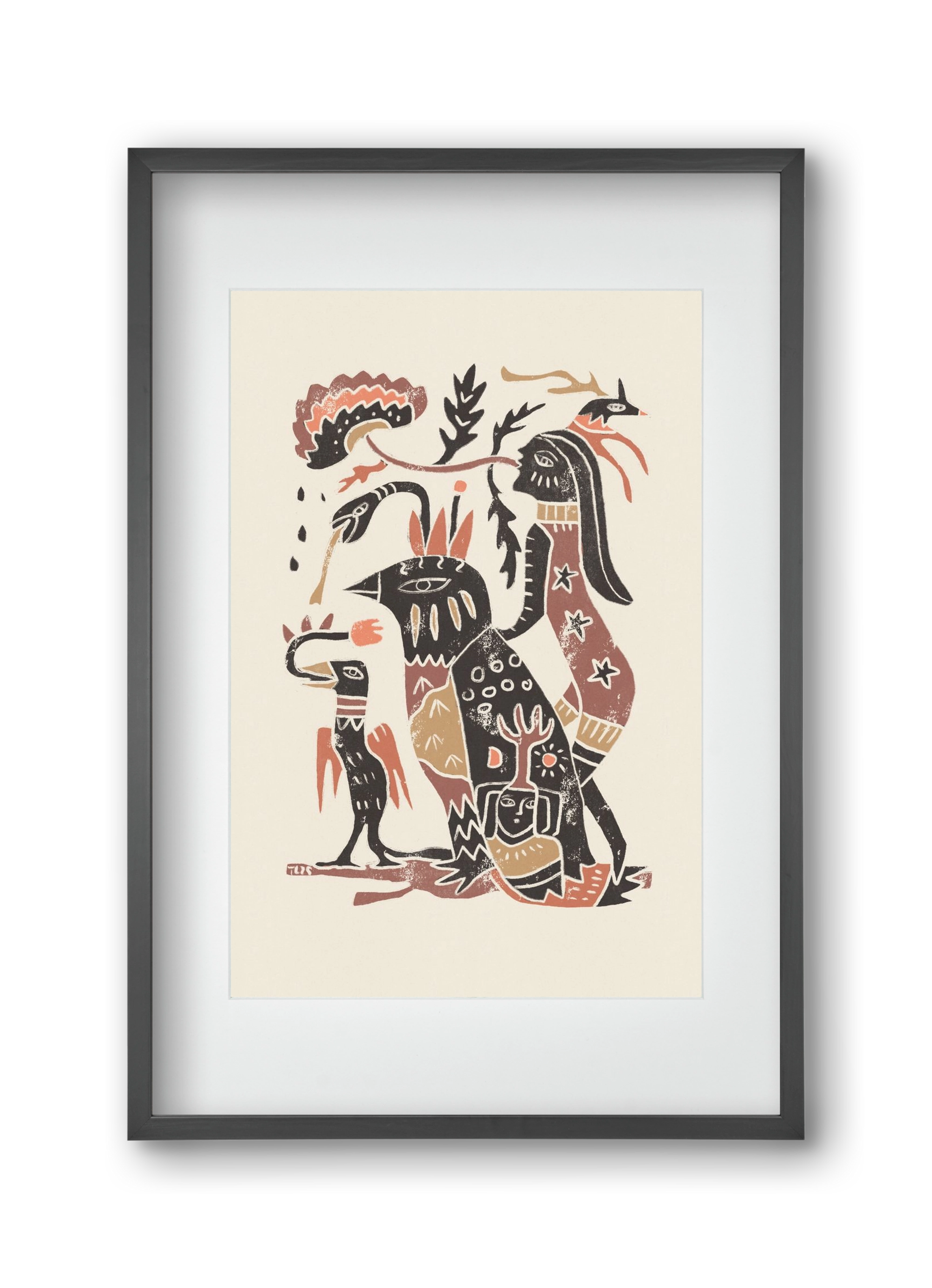 Autumn Arrives, 30x45 cm (20x30 cm), Fekete keret, paszpartuval