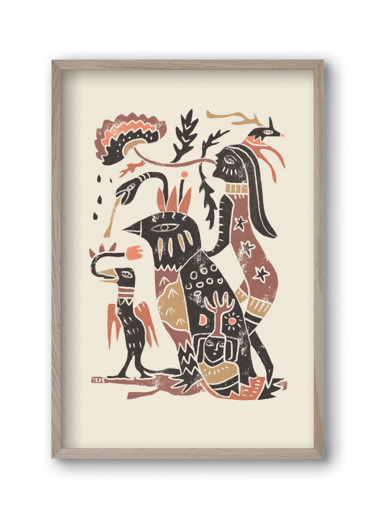 Autumn Arrives, 30x45 cm (30x45 cm), Tölgy keret