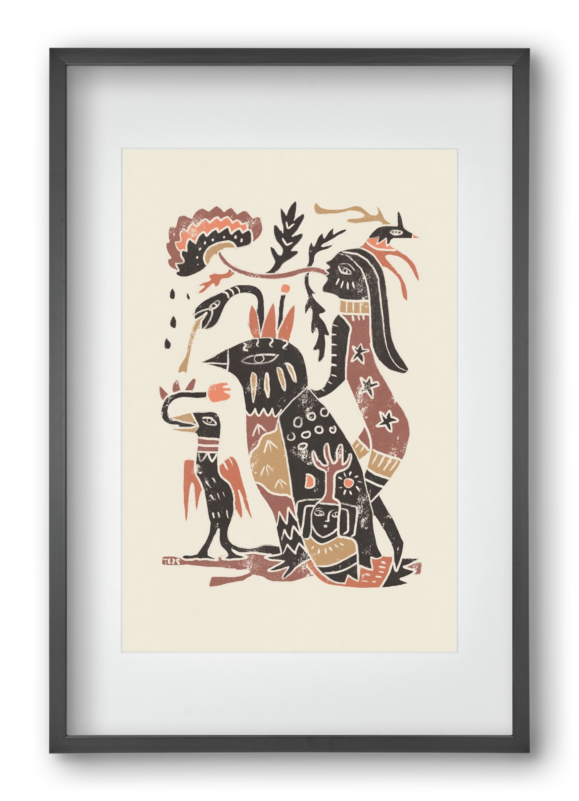 Autumn Arrives, 40x60 cm (30x45 cm), Fekete keret, paszpartuval