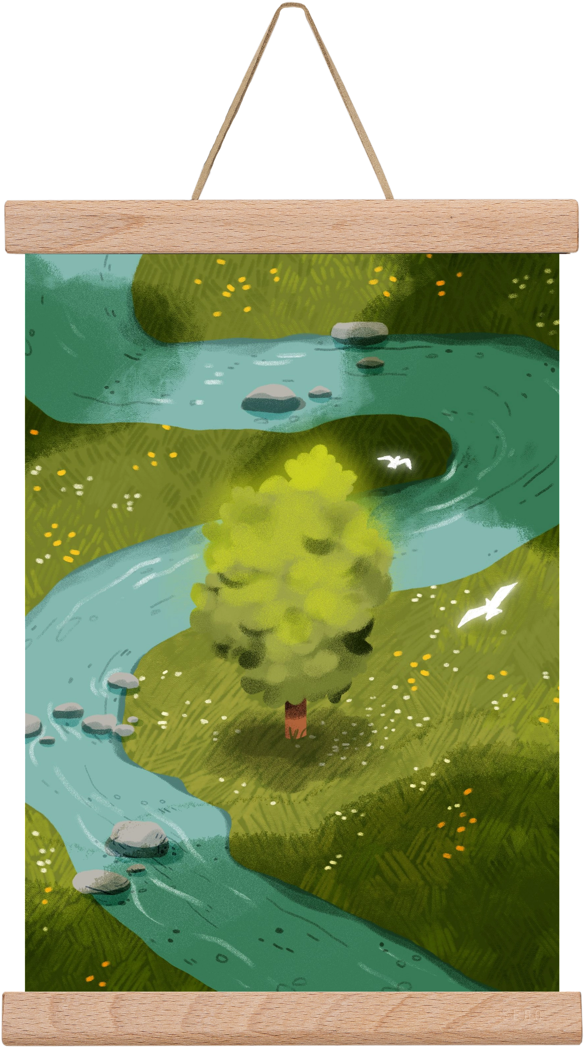 River, 20x30 cm (20x30 cm), Tölgy akasztó