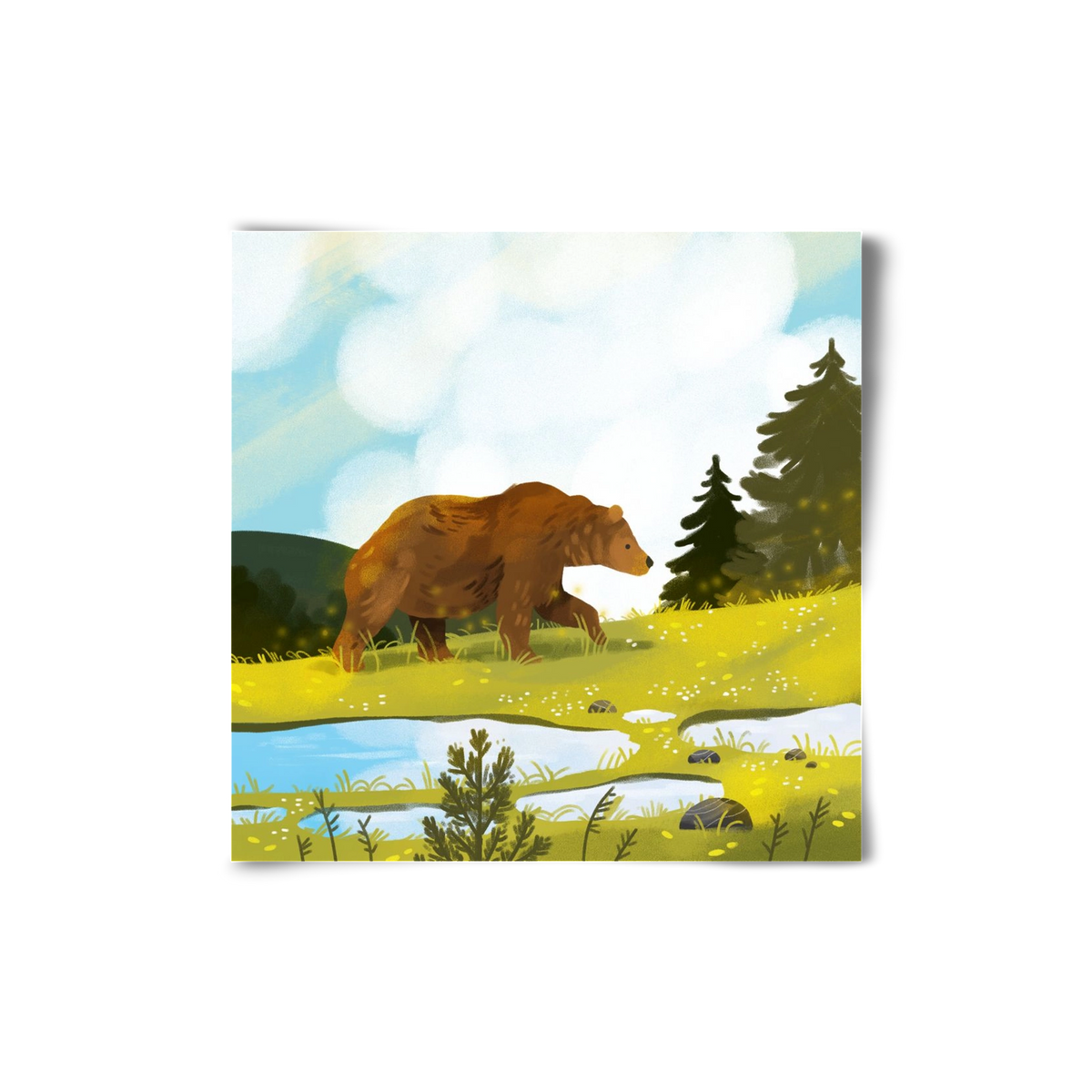 The Bear, 20x20 cm, Keret nélkül