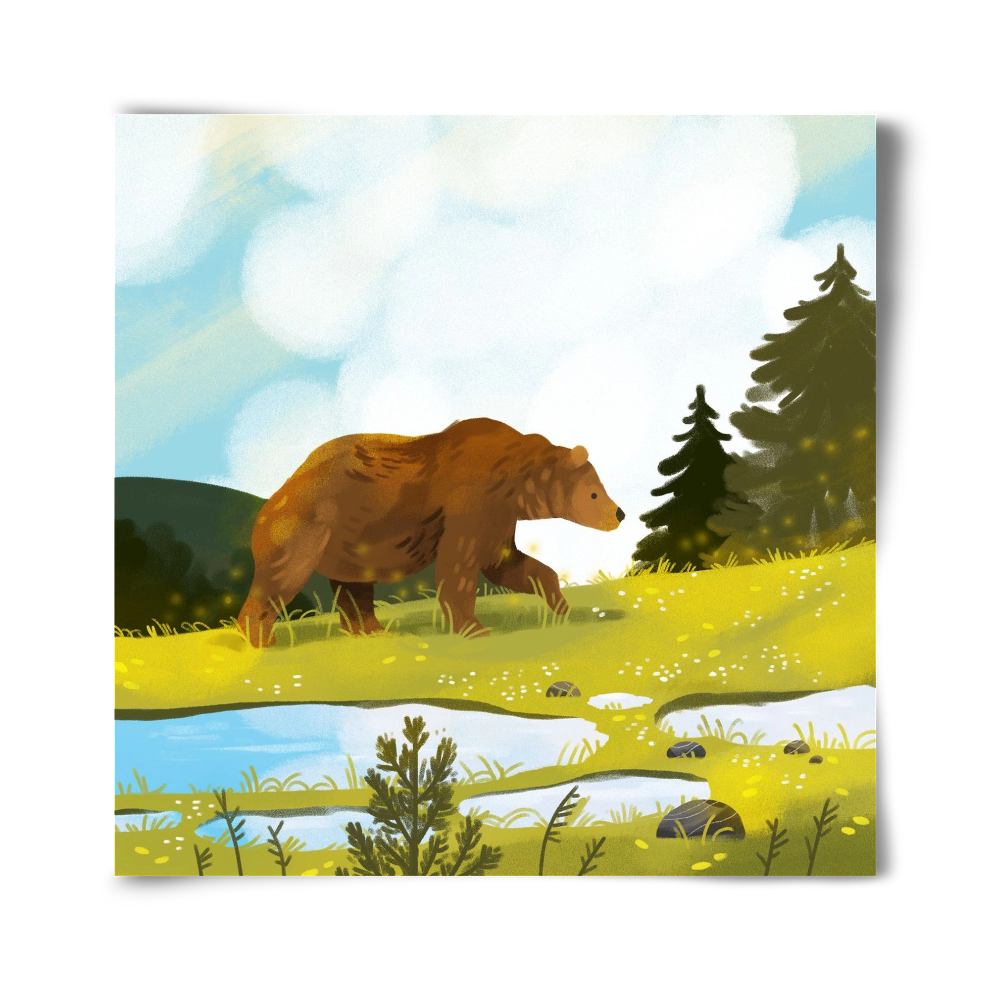 The Bear, 40x40 cm, Keret nélkül