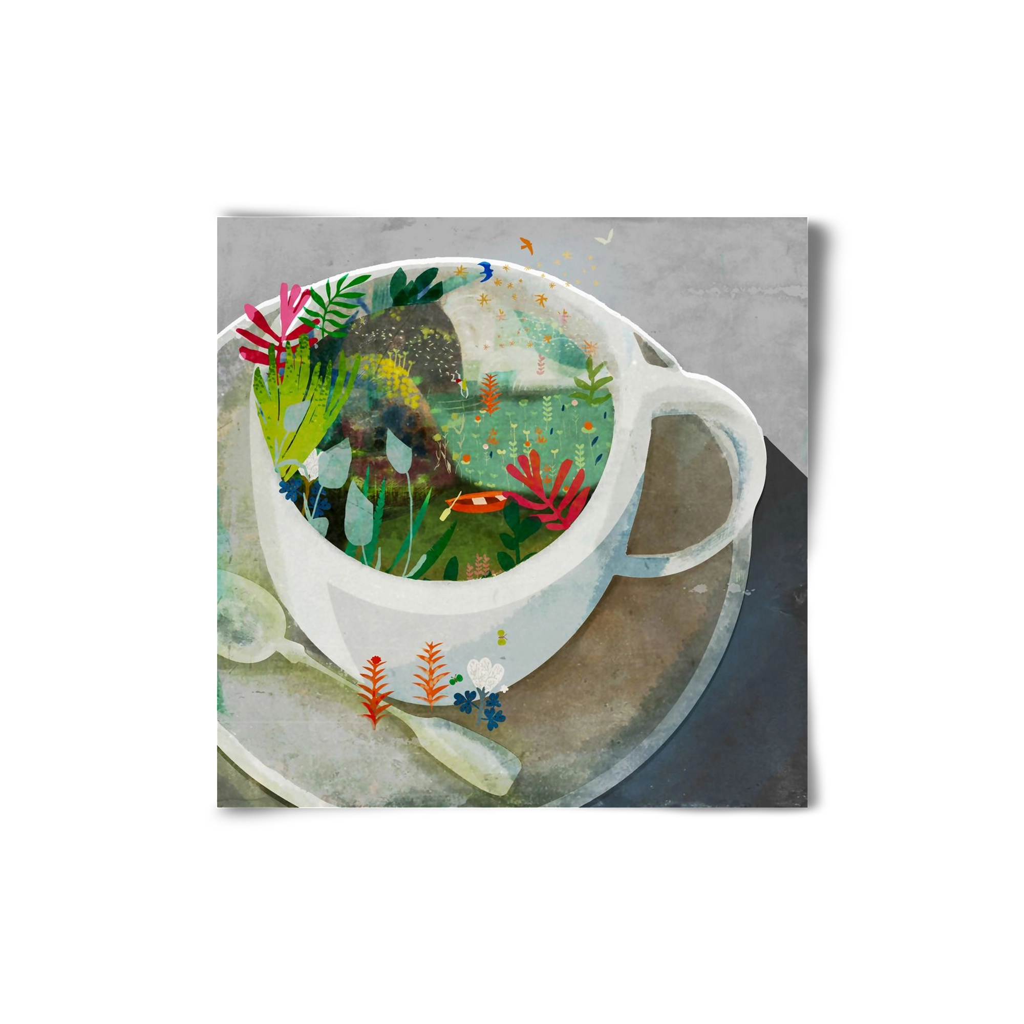 Kávé, 20x20 cm, Keret nélkül