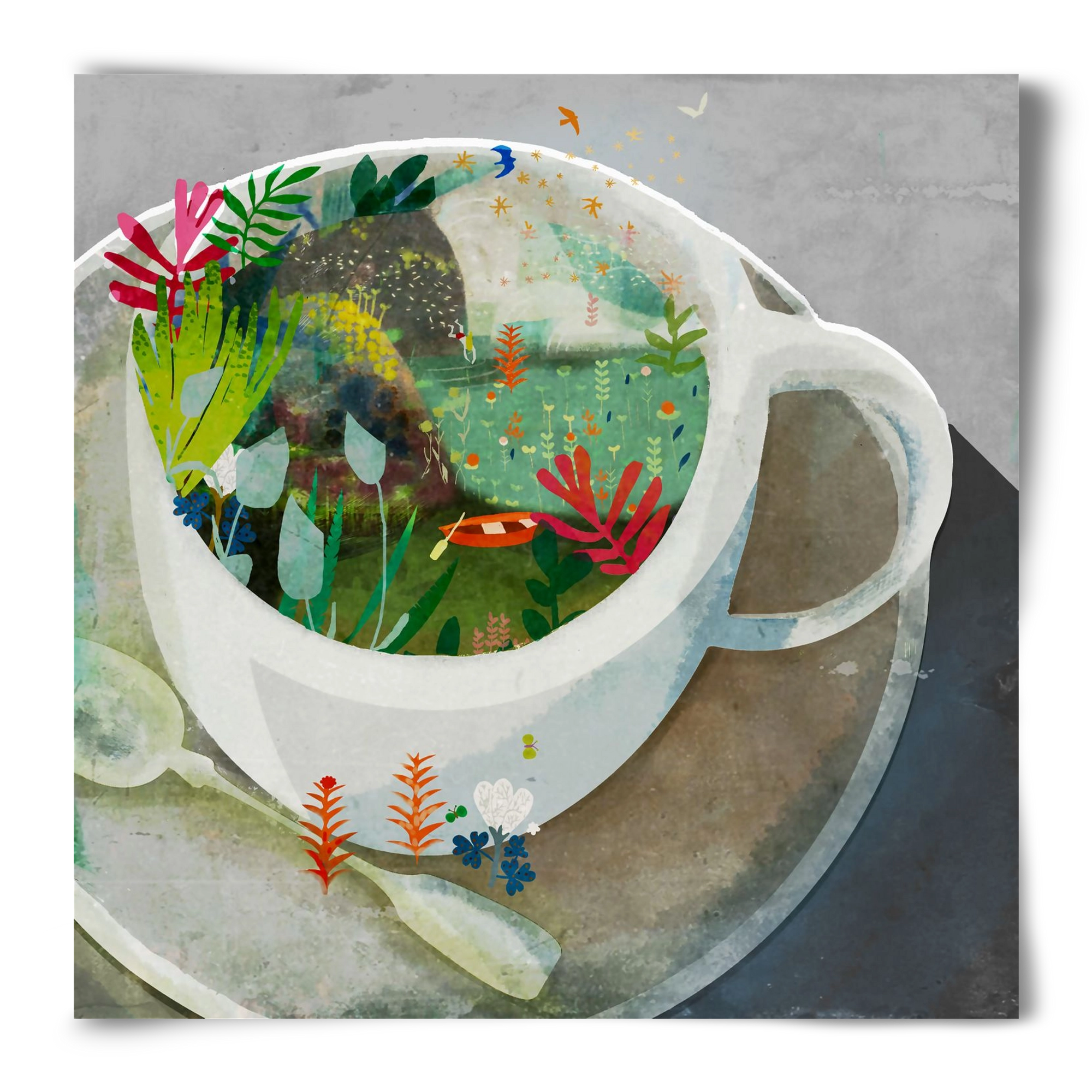 Kávé, 50x50 cm, Keret nélkül