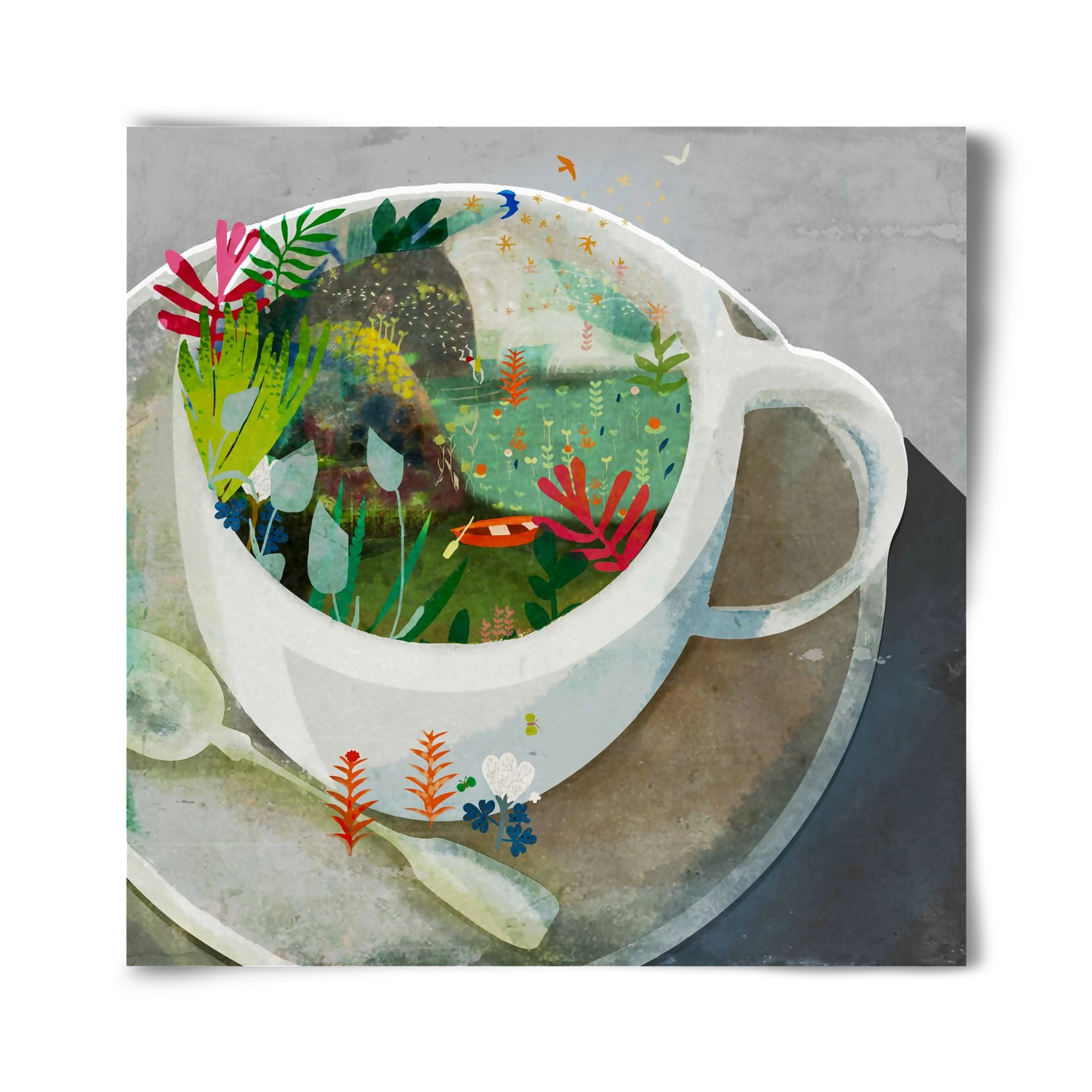 Kávé, 40x40 cm, Keret nélkül