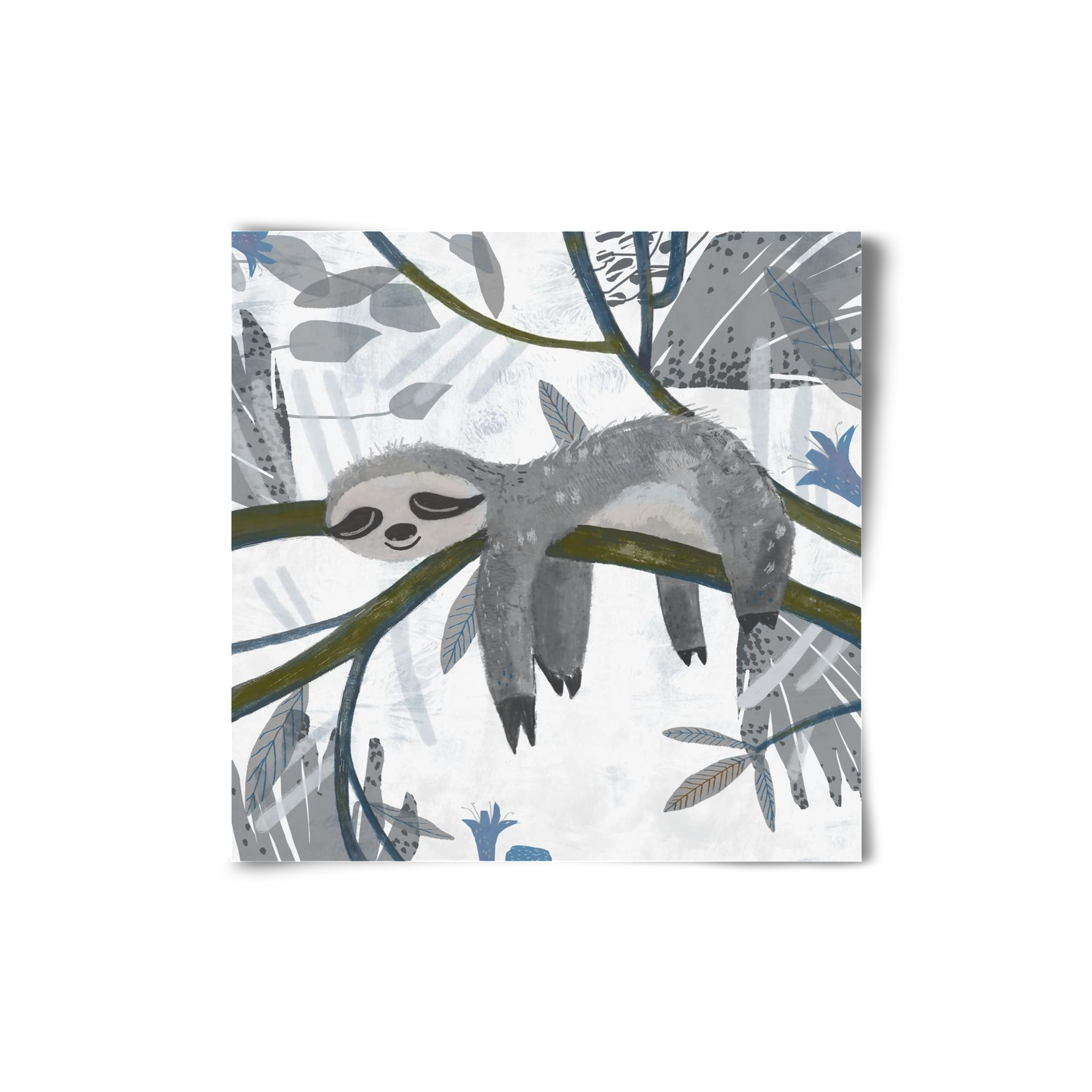 Lajhár, 20x20 cm, Keret nélkül