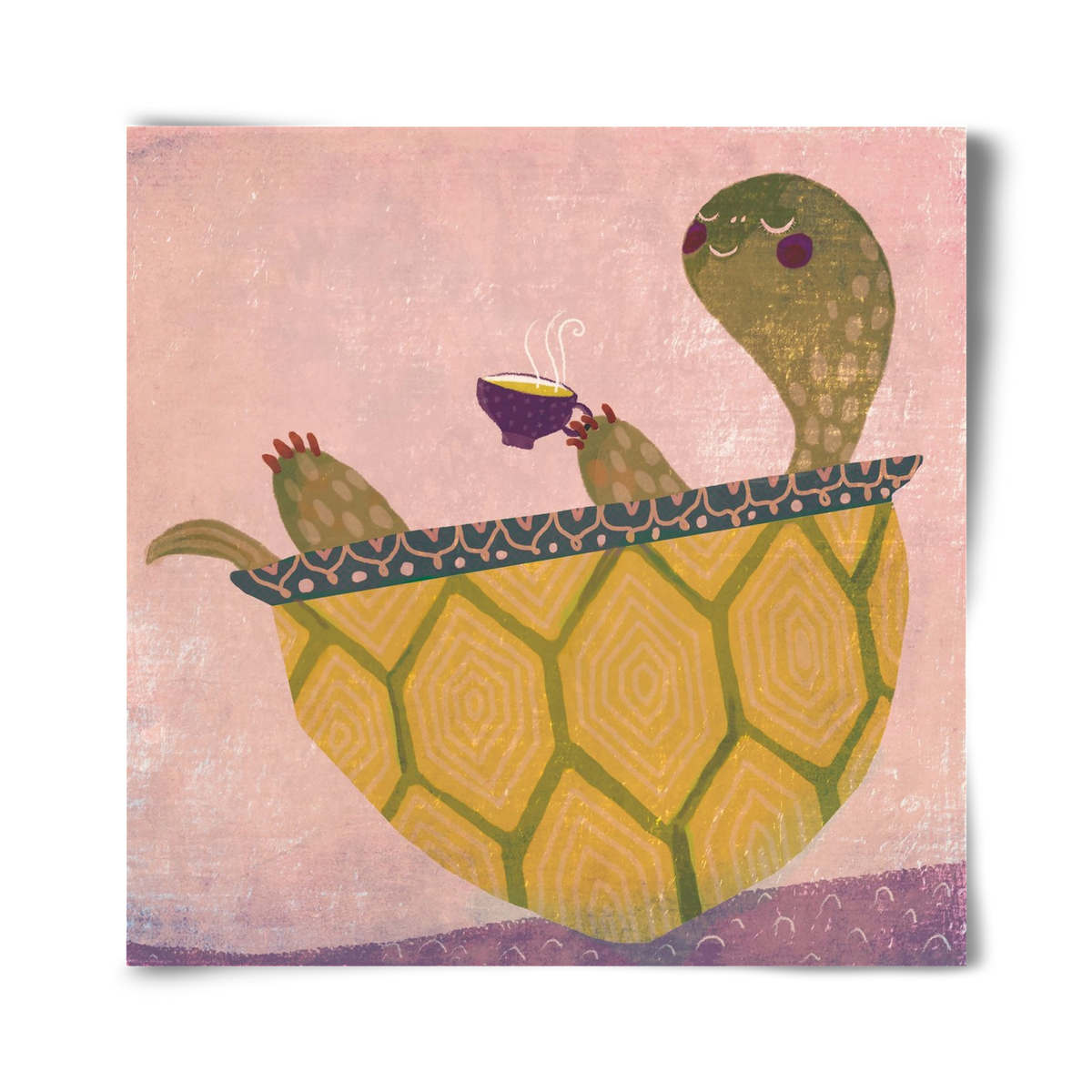 Teknős, 40x40 cm, Keret nélkül