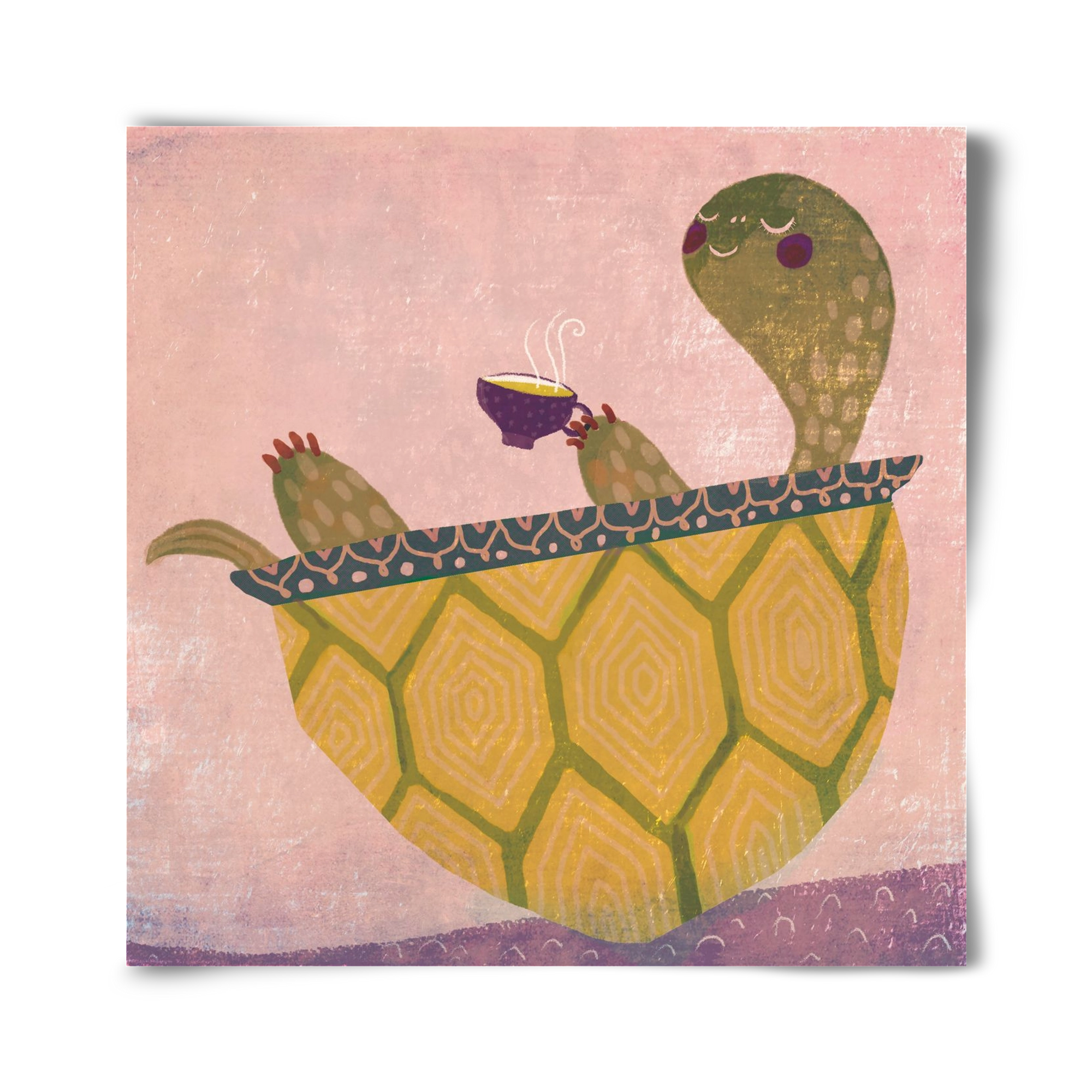 Teknős, 40x40 cm, Keret nélkül