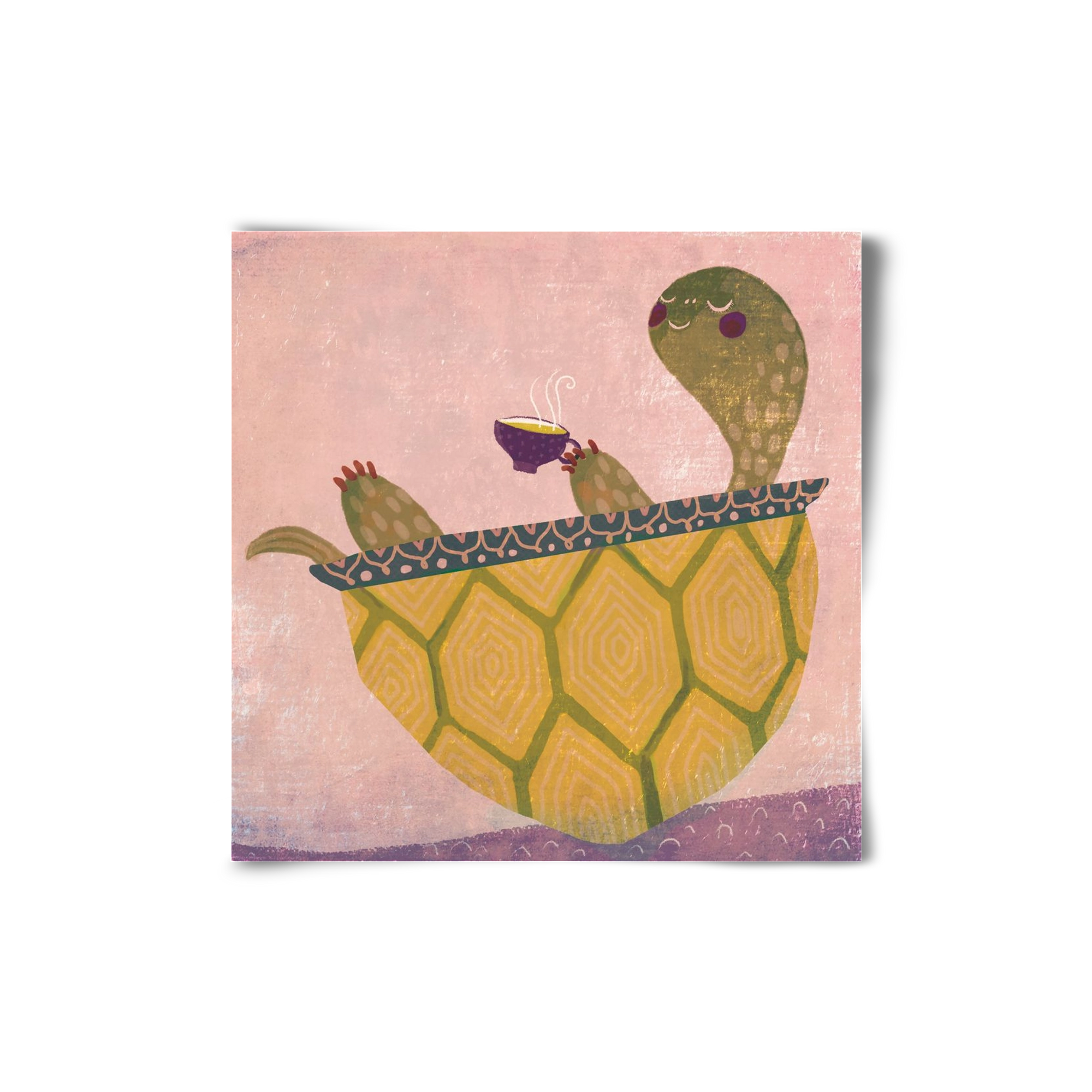 Teknős, 20x20 cm, Keret nélkül