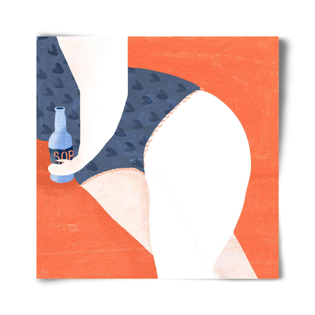 Sör, 40x40 cm, Keret nélkül