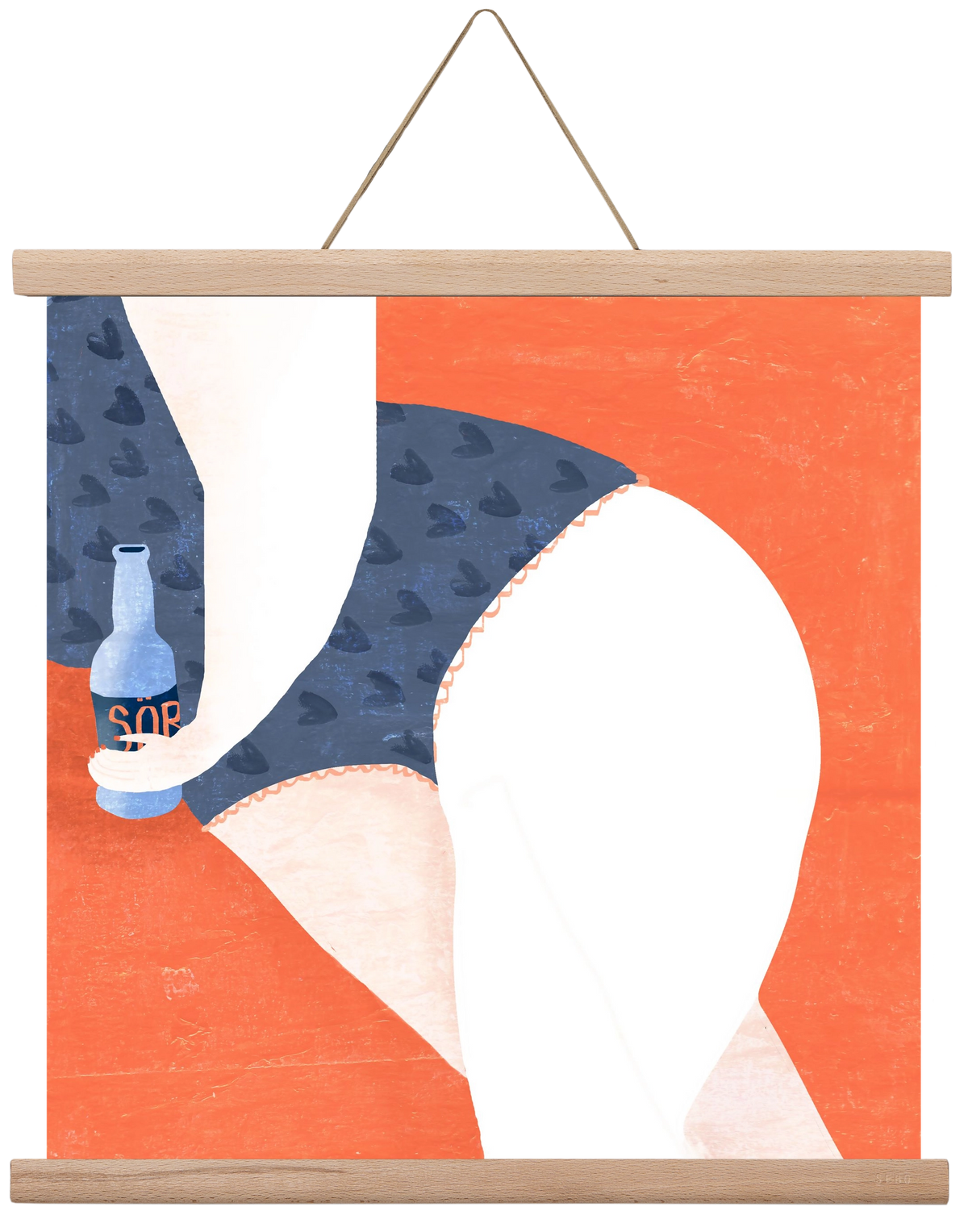 Sör, 40x40 cm (40x40 cm), Tölgy akasztó