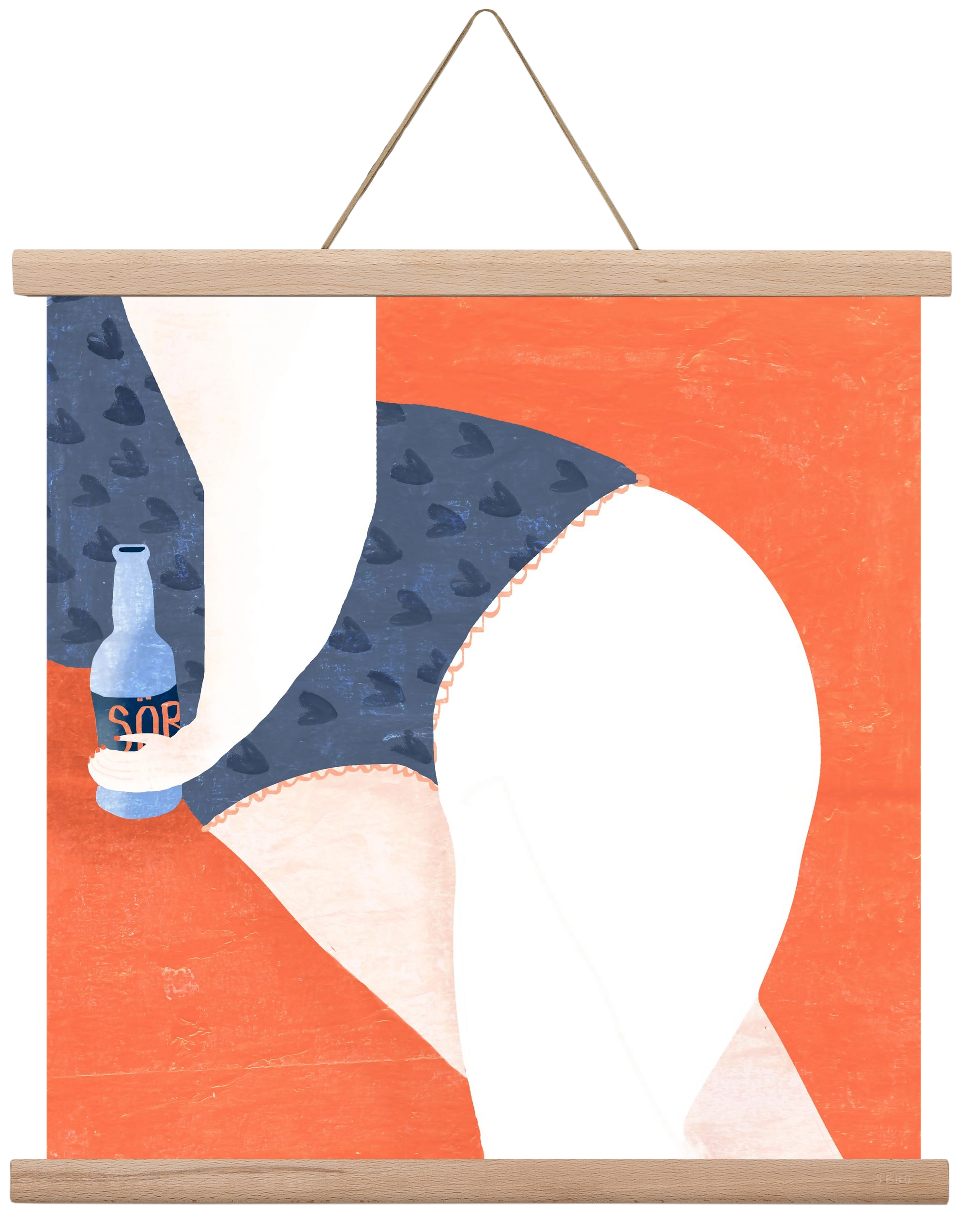 Sör, 40x40 cm (40x40 cm), Tölgy akasztó