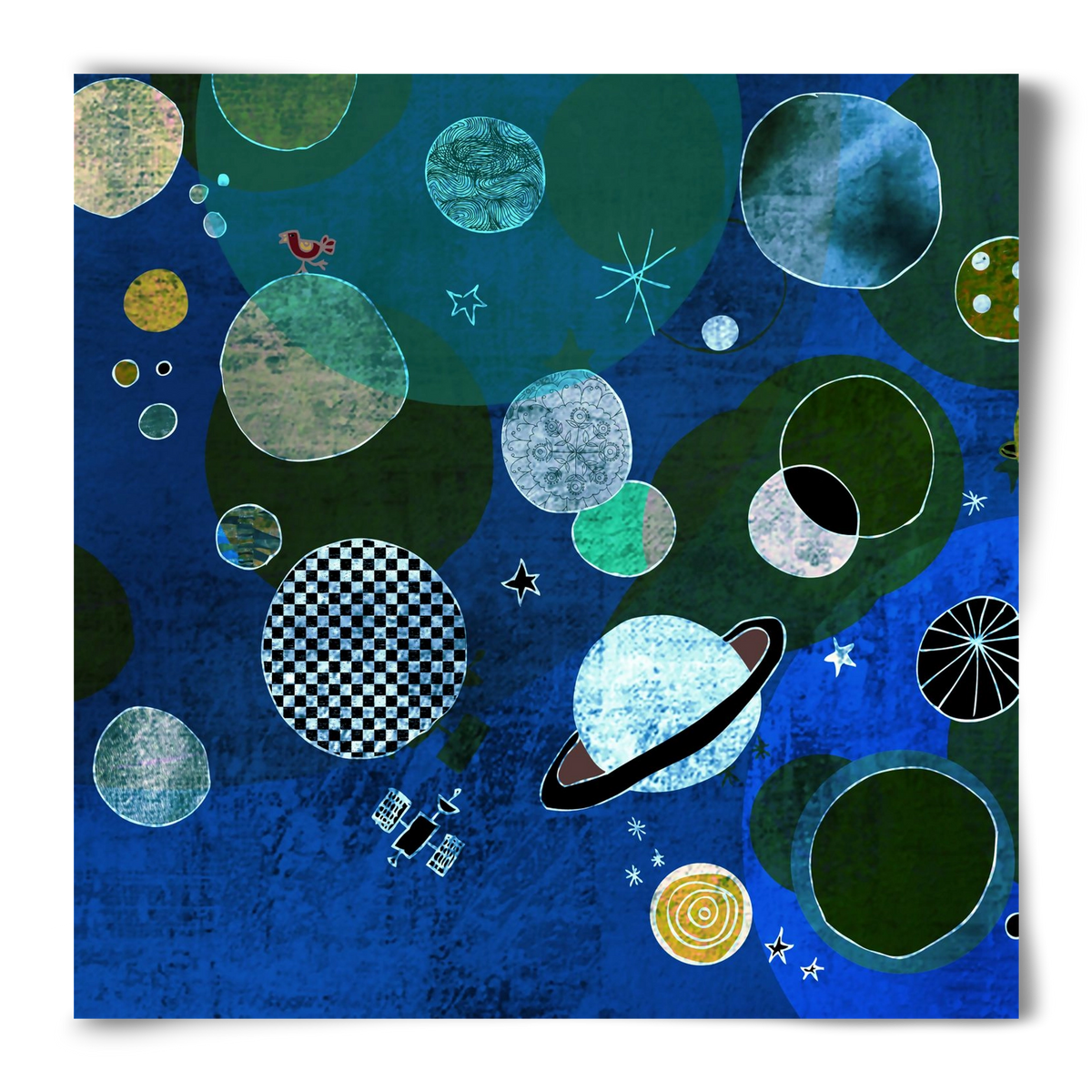 Bolygók, 50x50 cm, Keret nélkül
