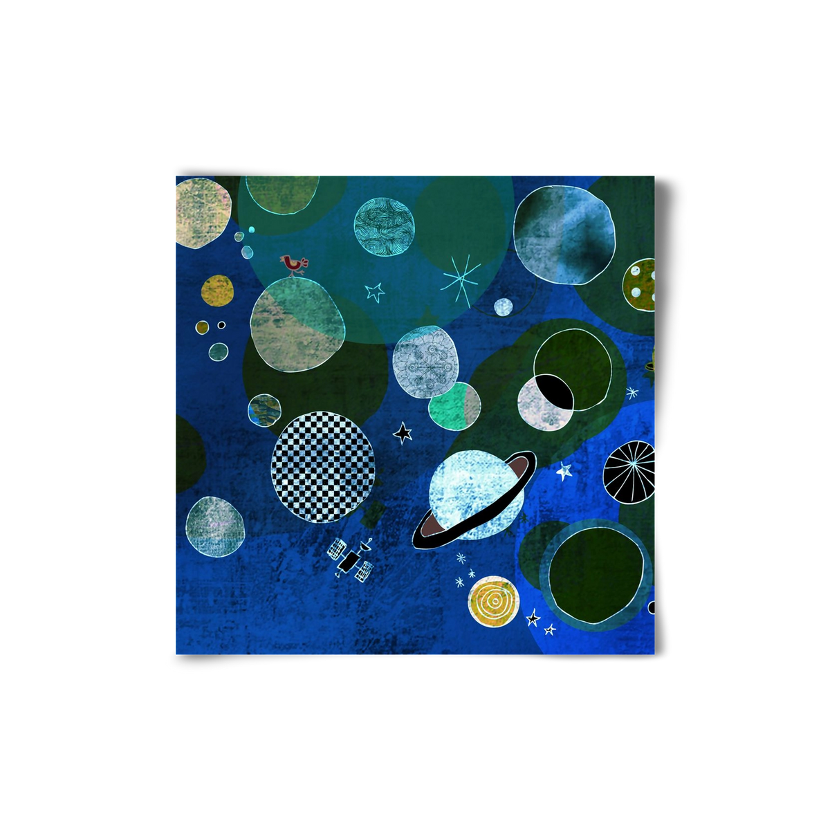 Bolygók, 20x20 cm, Keret nélkül