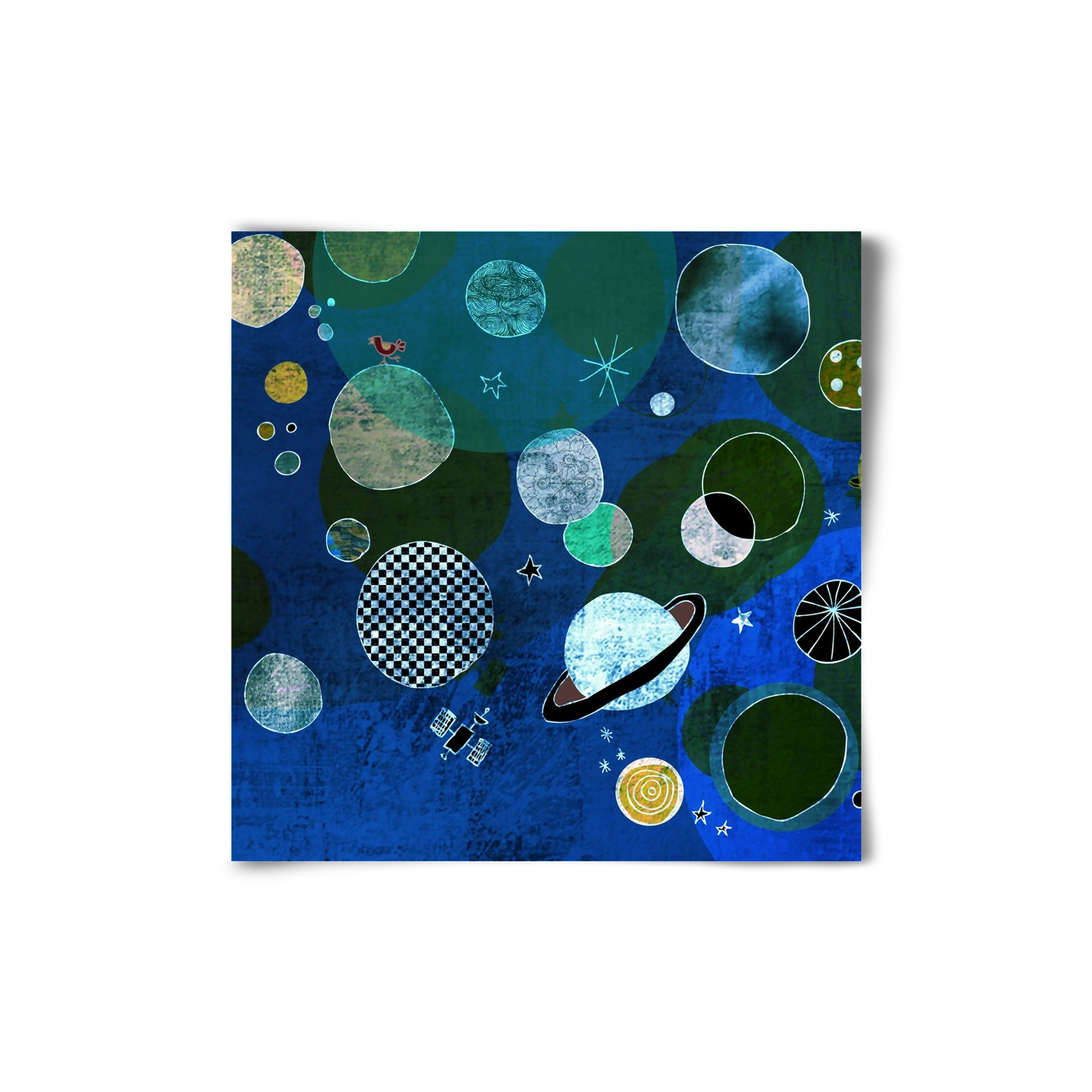 Bolygók, 20x20 cm, Keret nélkül