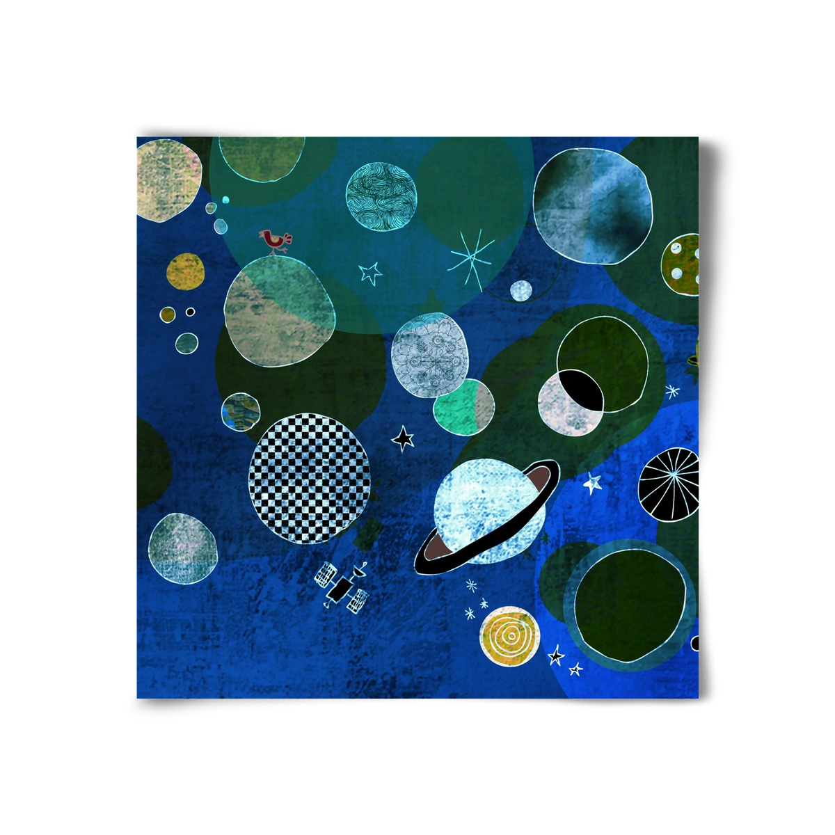 Bolygók, 30x30 cm, Keret nélkül