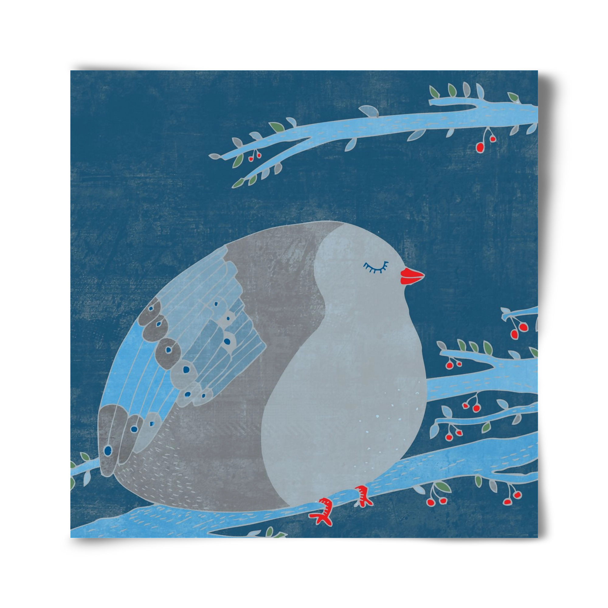 A boldogség kék madara, 40x40 cm, Keret nélkül