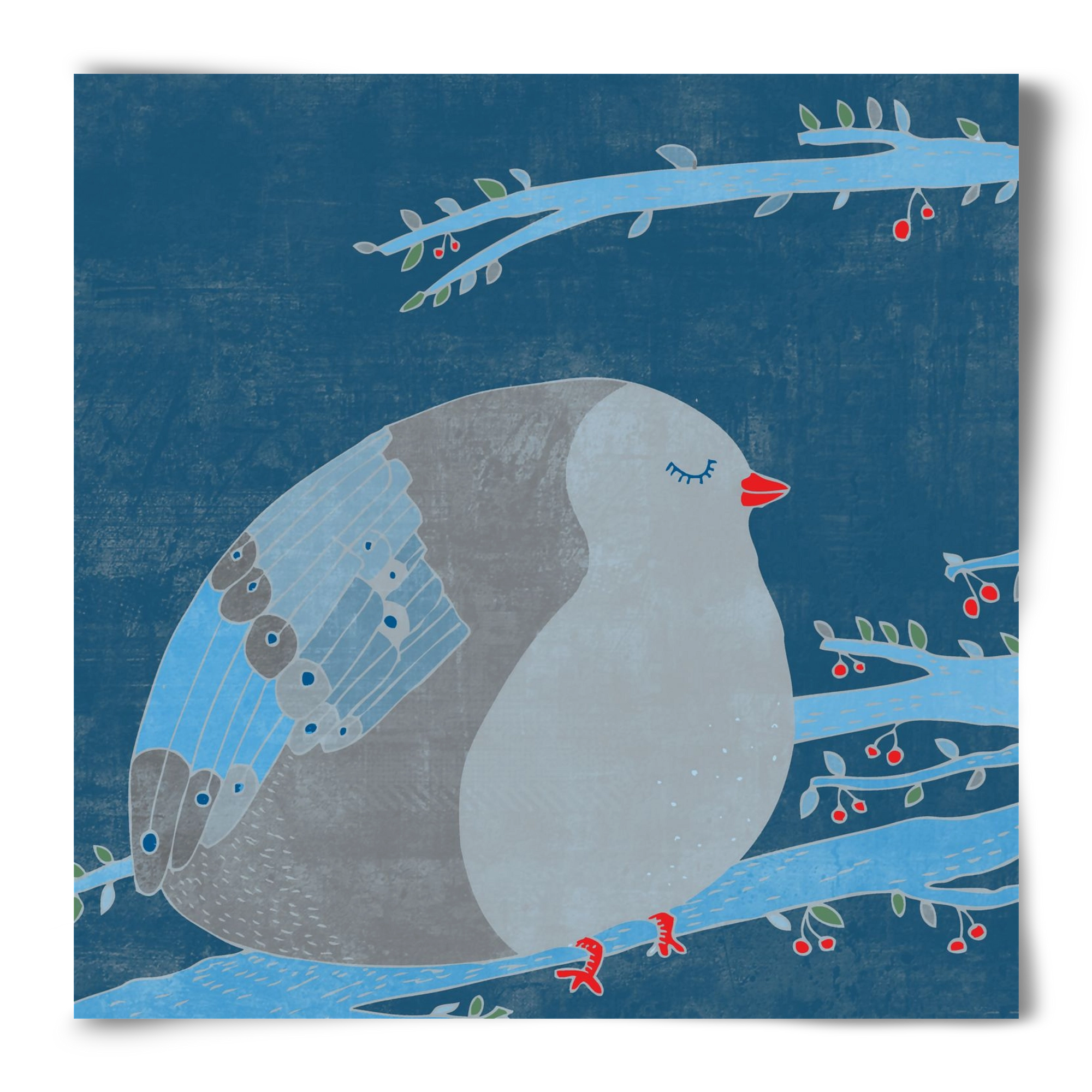 A boldogség kék madara, 50x50 cm, Keret nélkül