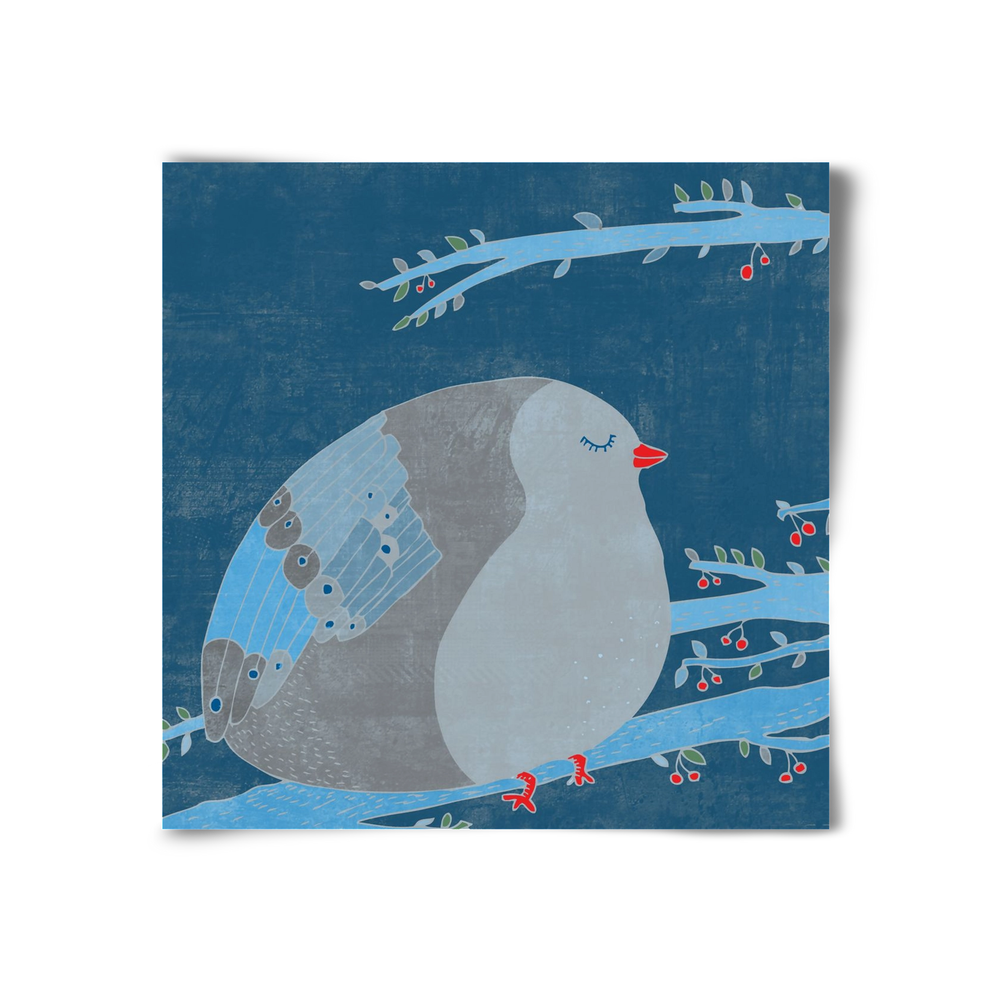 A boldogség kék madara, 30x30 cm, Keret nélkül