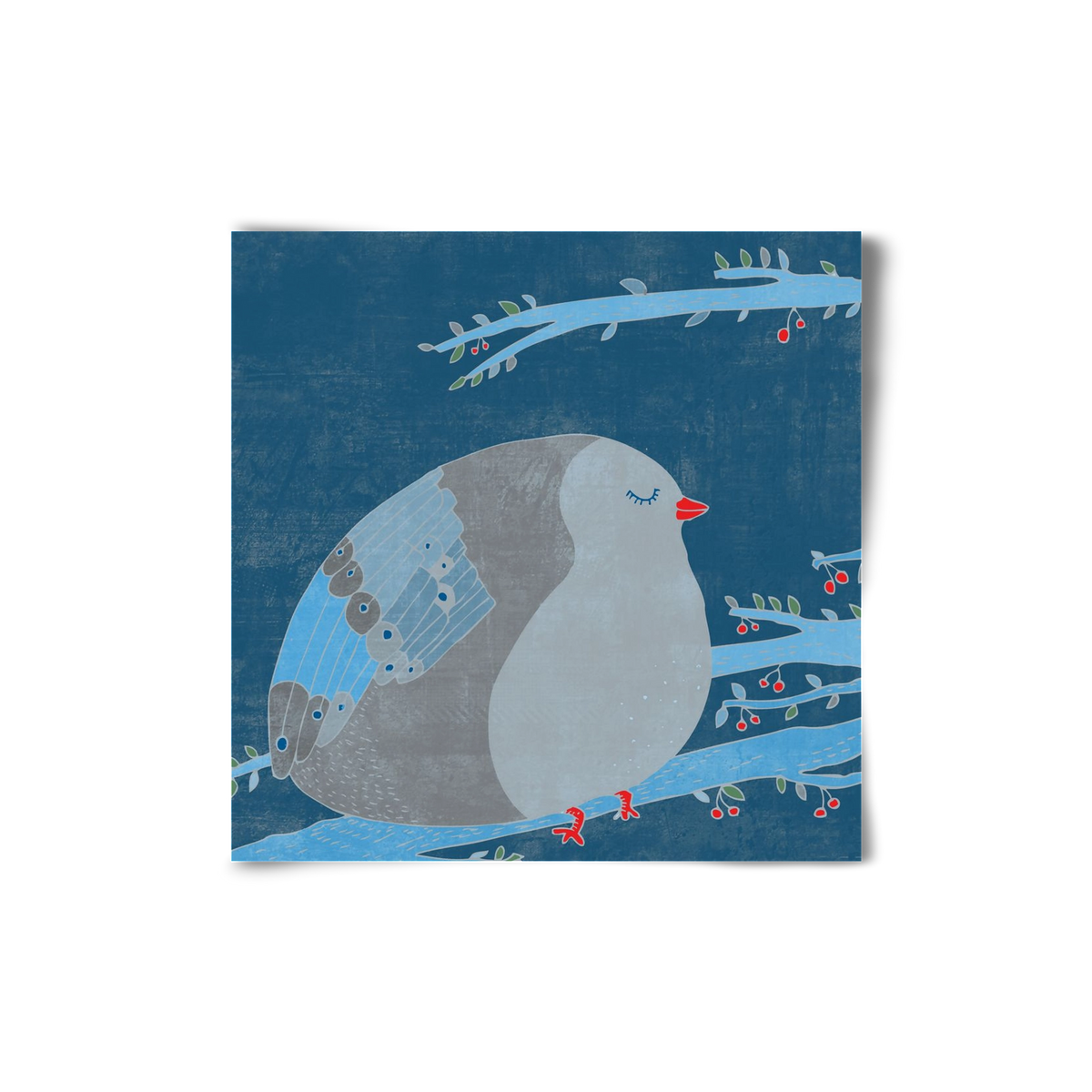 A boldogség kék madara, 20x20 cm, Keret nélkül