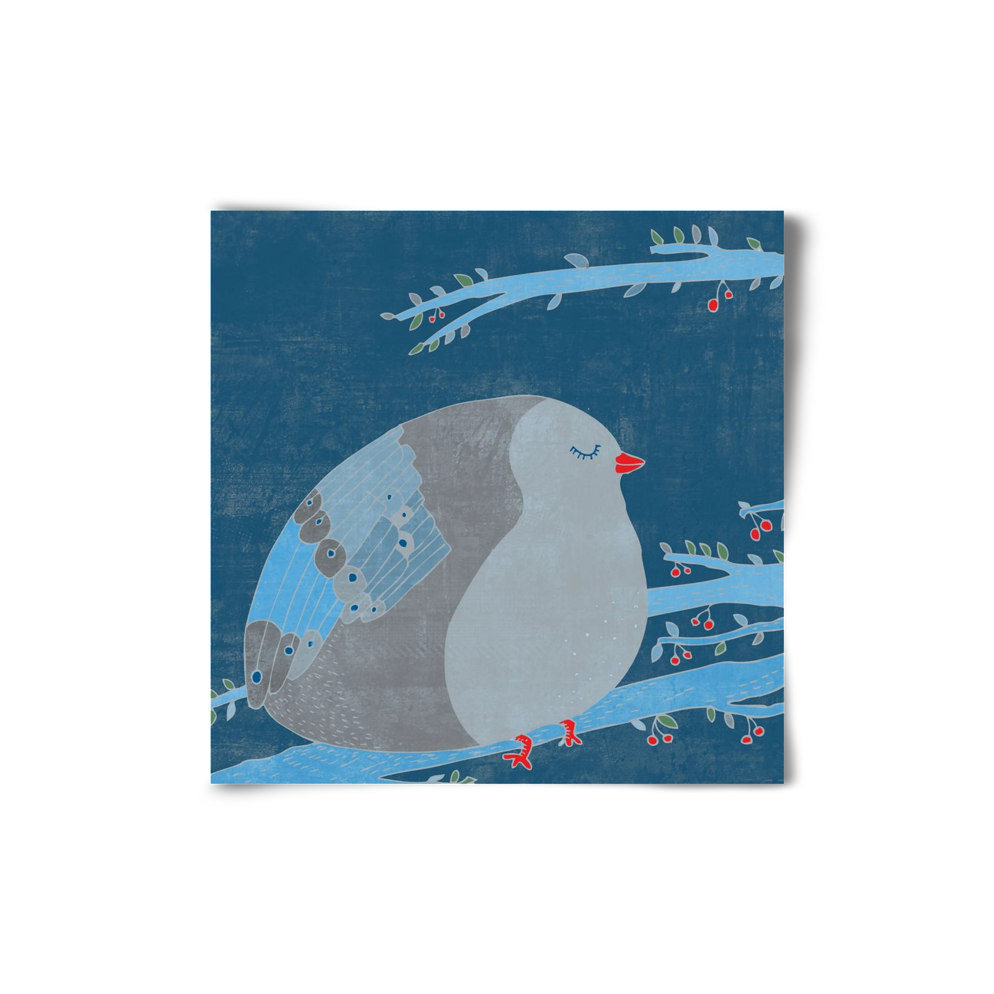 A boldogség kék madara, 20x20 cm, Keret nélkül