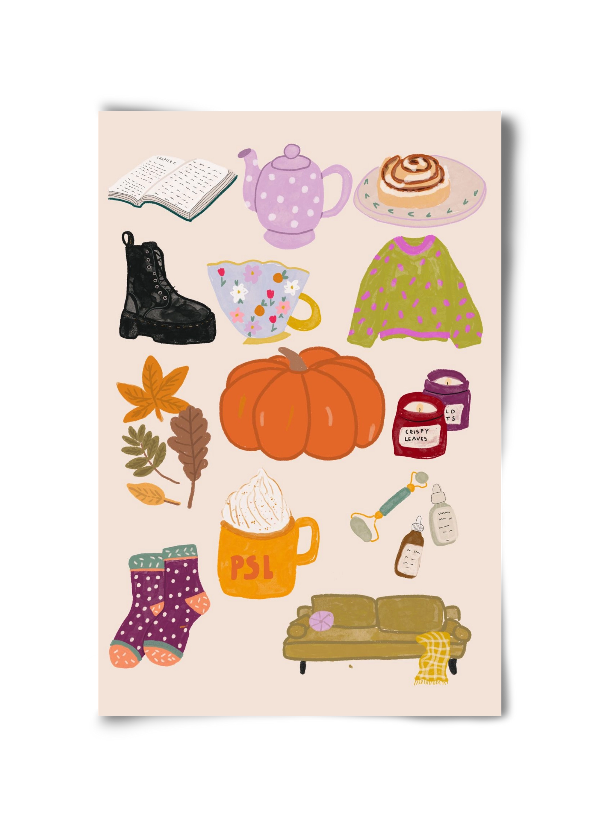 Lovely Autumn , 30x45 cm, Keret nélkül