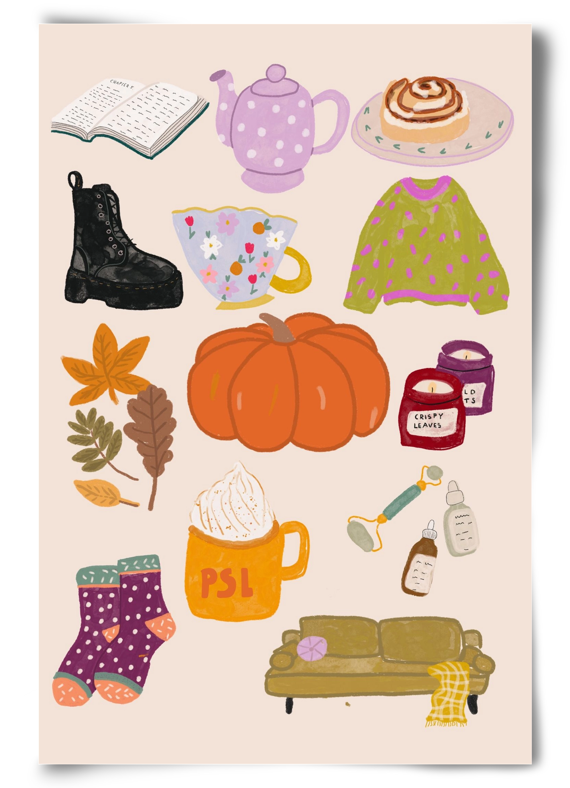 Lovely Autumn , 60x90 cm, Keret nélkül