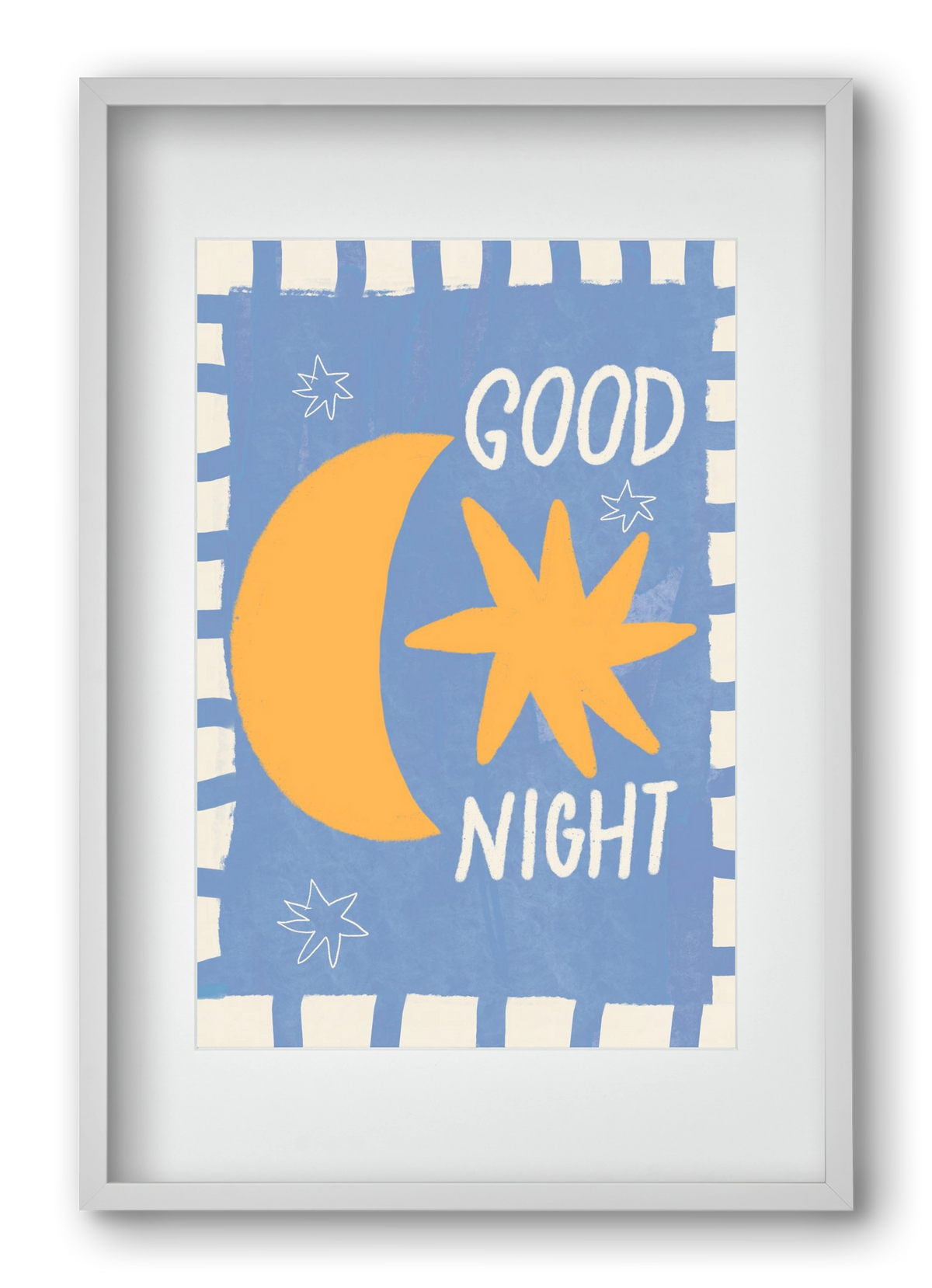 Good Night , 40x60 cm (30x45 cm), Fehér keret, paszpartuval