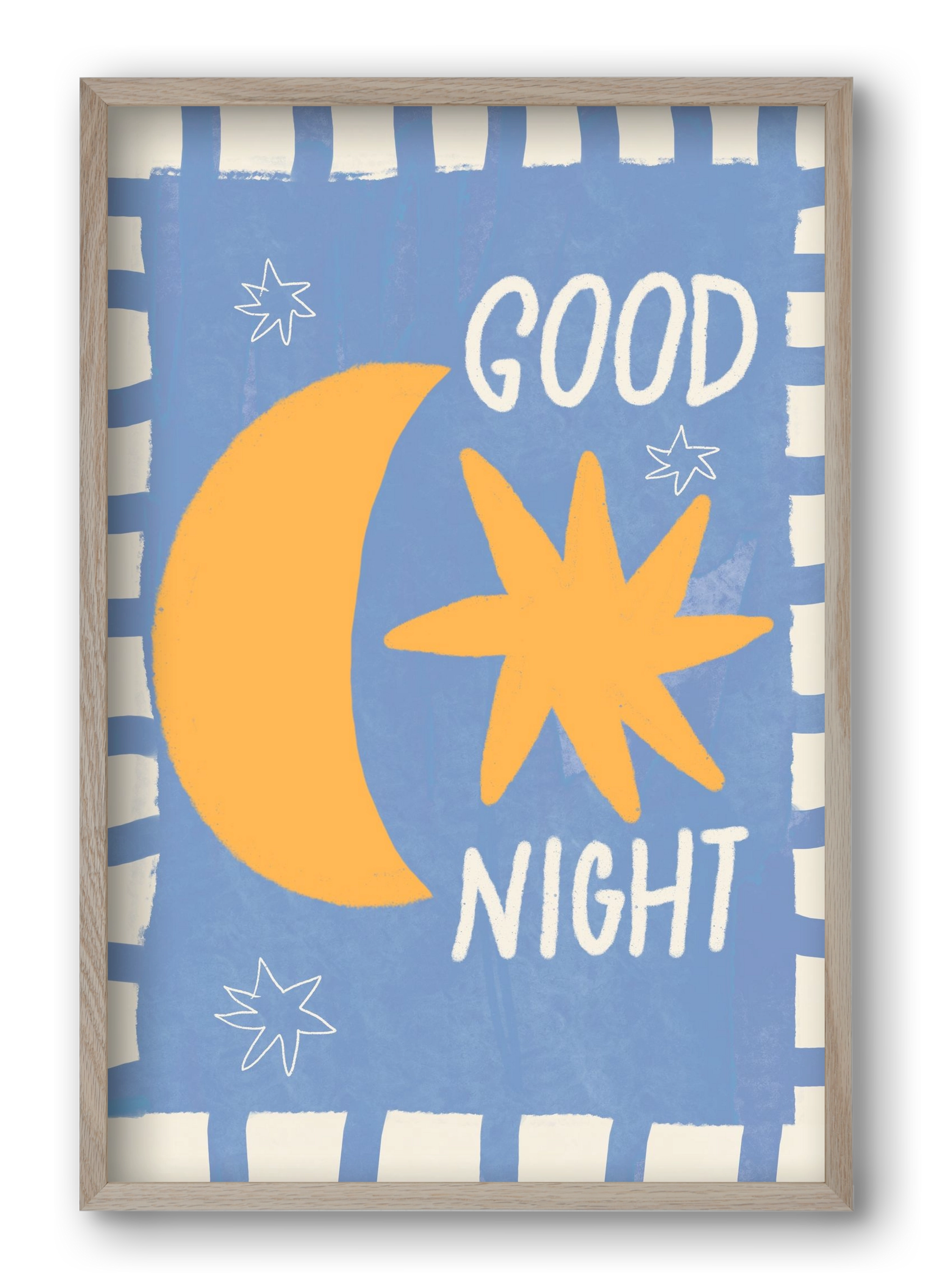 Good Night , 40x60 cm (40x60 cm), Tölgy keret