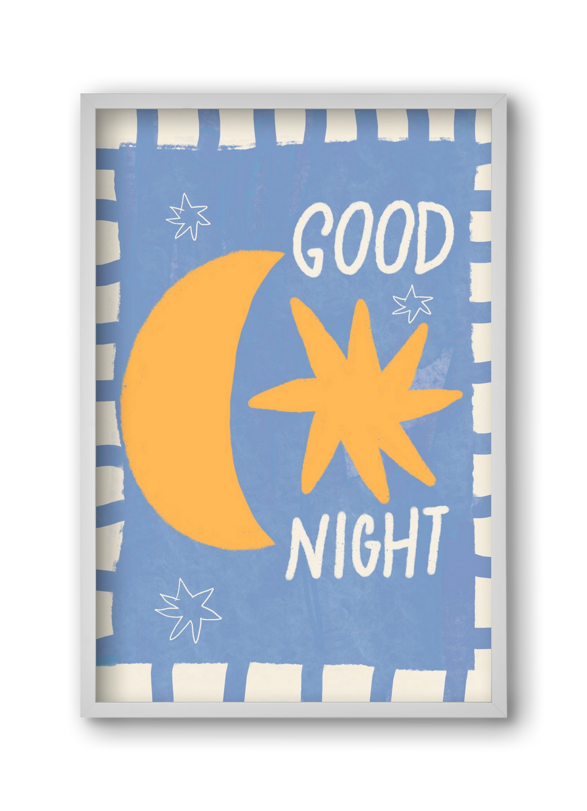 Good Night , 30x45 cm (30x45 cm), Fehér keret