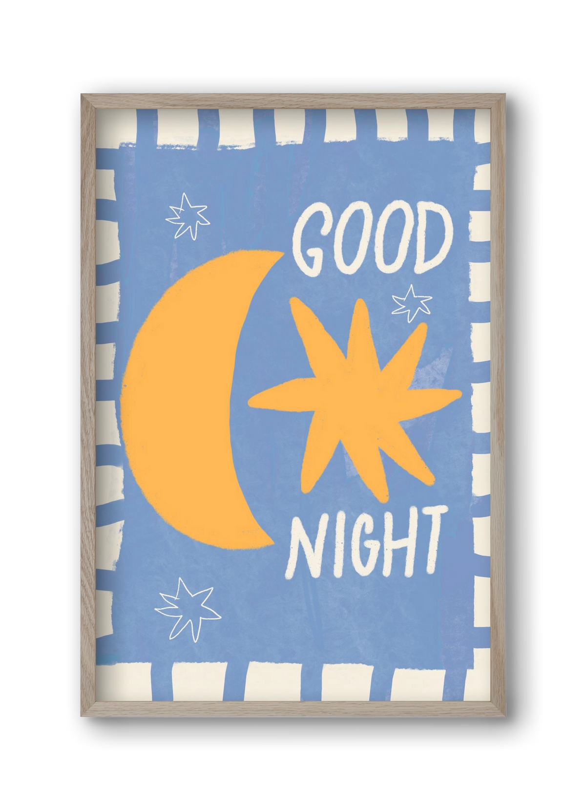 Good Night , 30x45 cm (30x45 cm), Tölgy keret