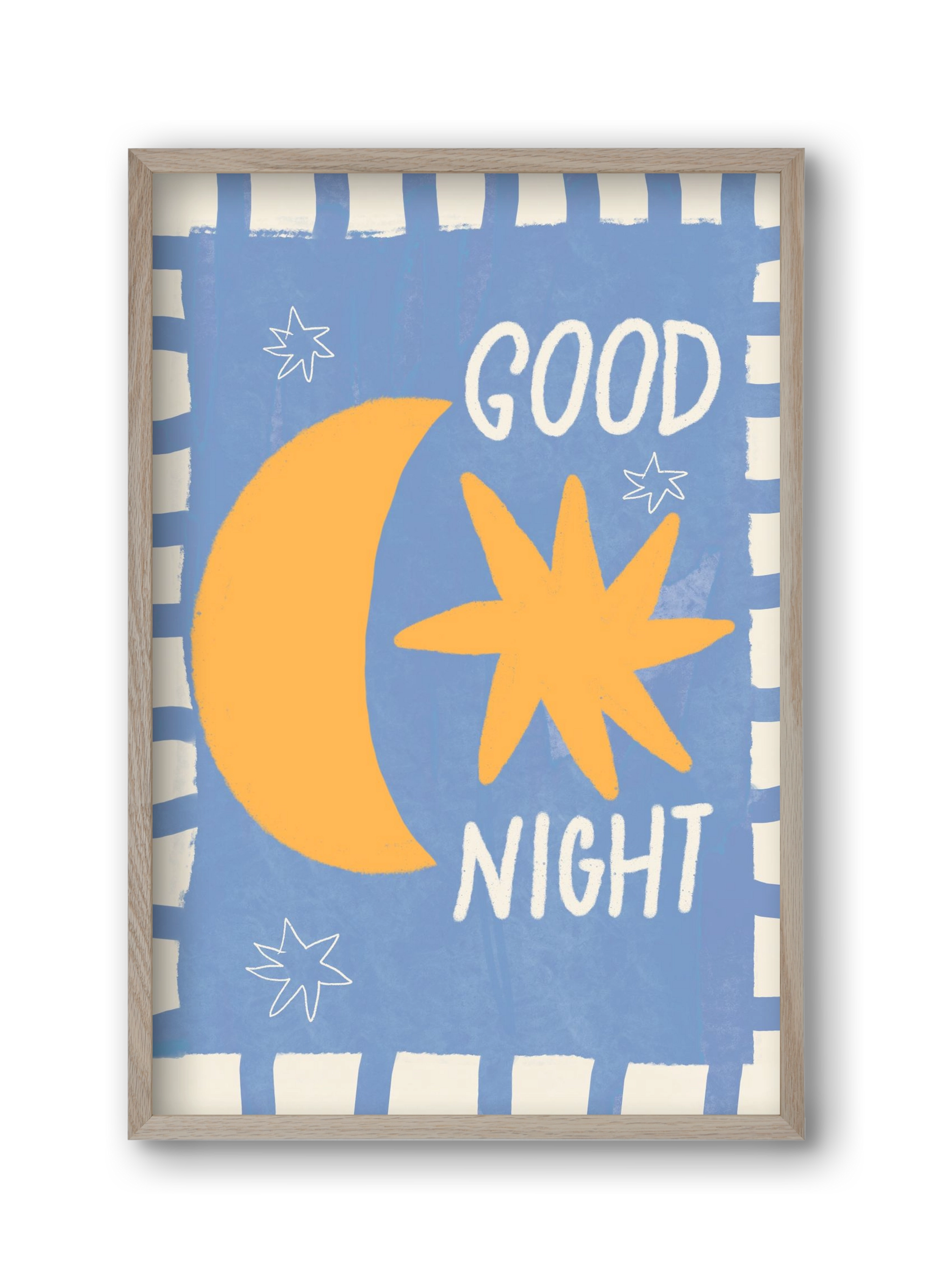 Good Night , 30x45 cm (30x45 cm), Tölgy keret