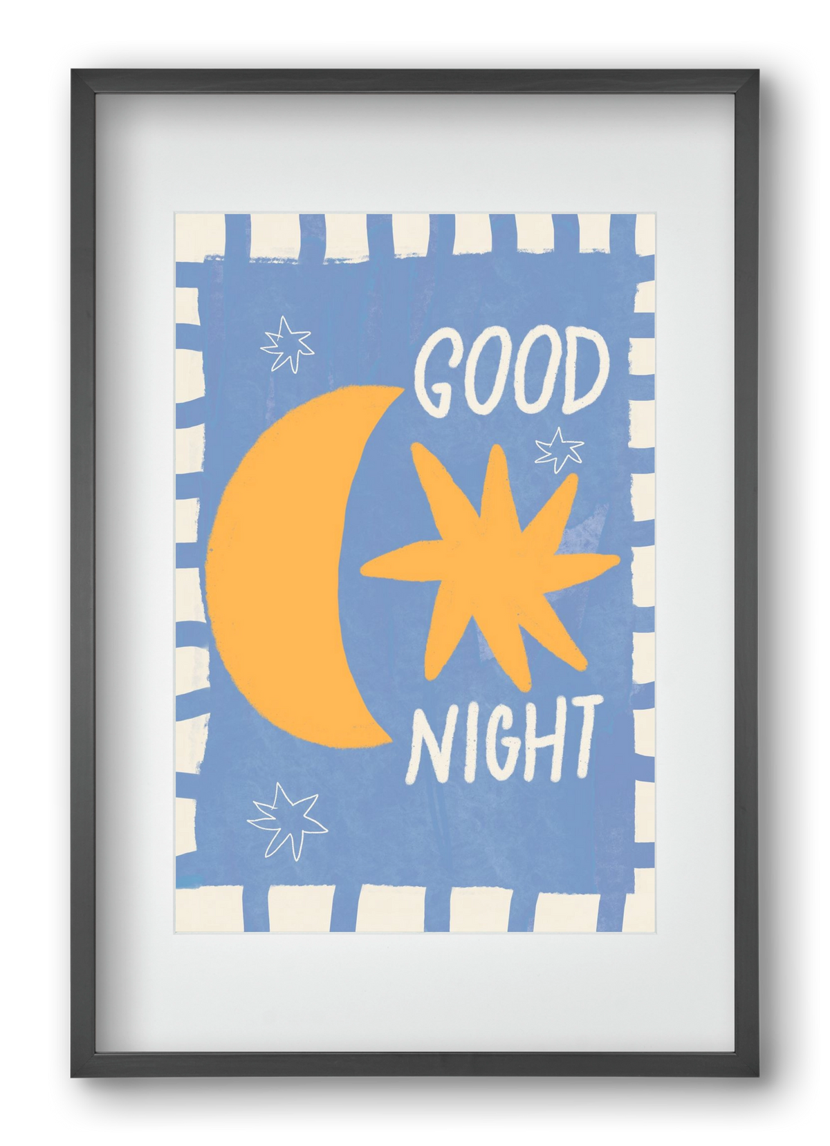 Good Night , 40x60 cm (30x45 cm), Fekete keret, paszpartuval