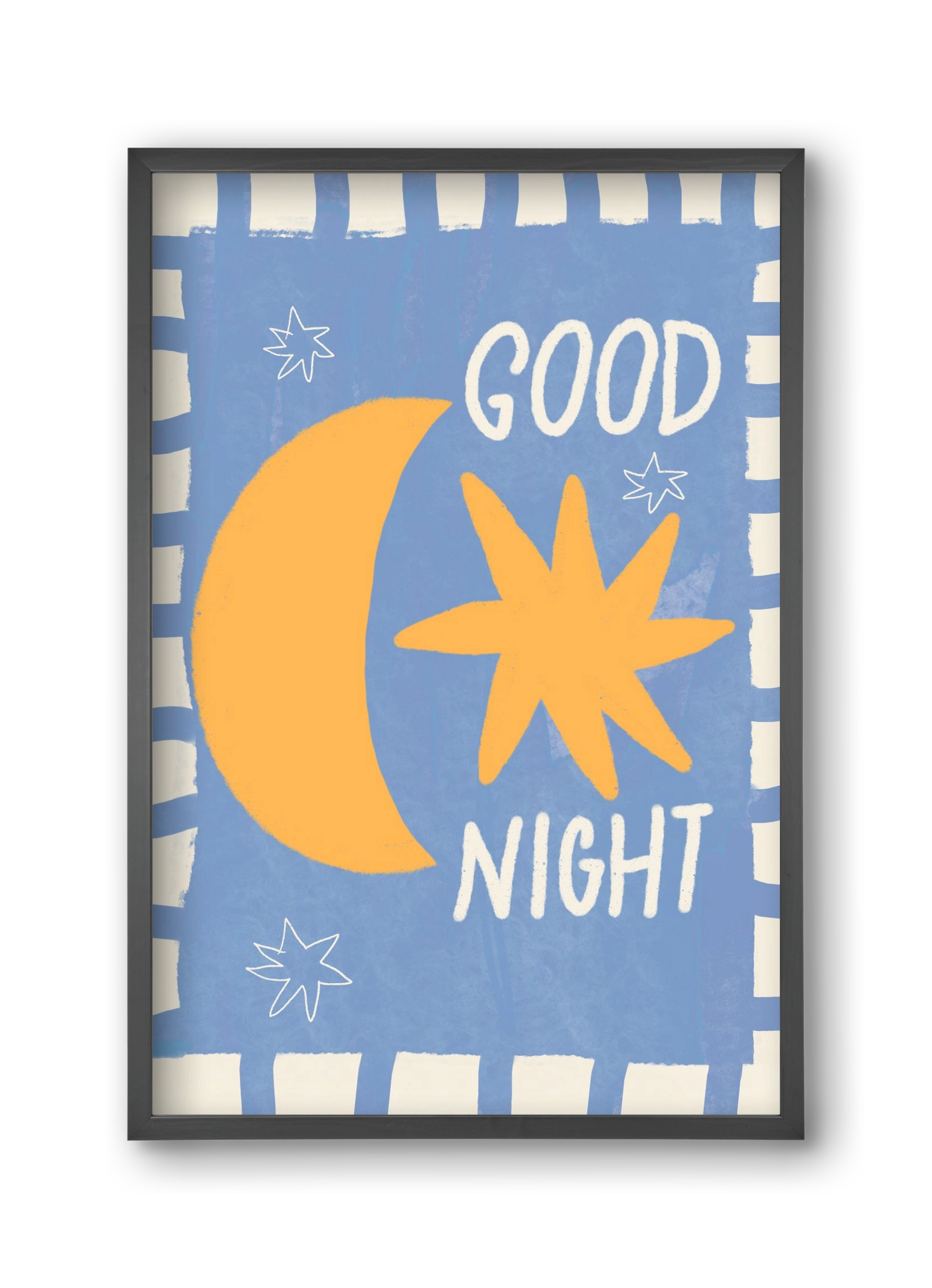 Good Night , 30x45 cm (30x45 cm), Fekete keret